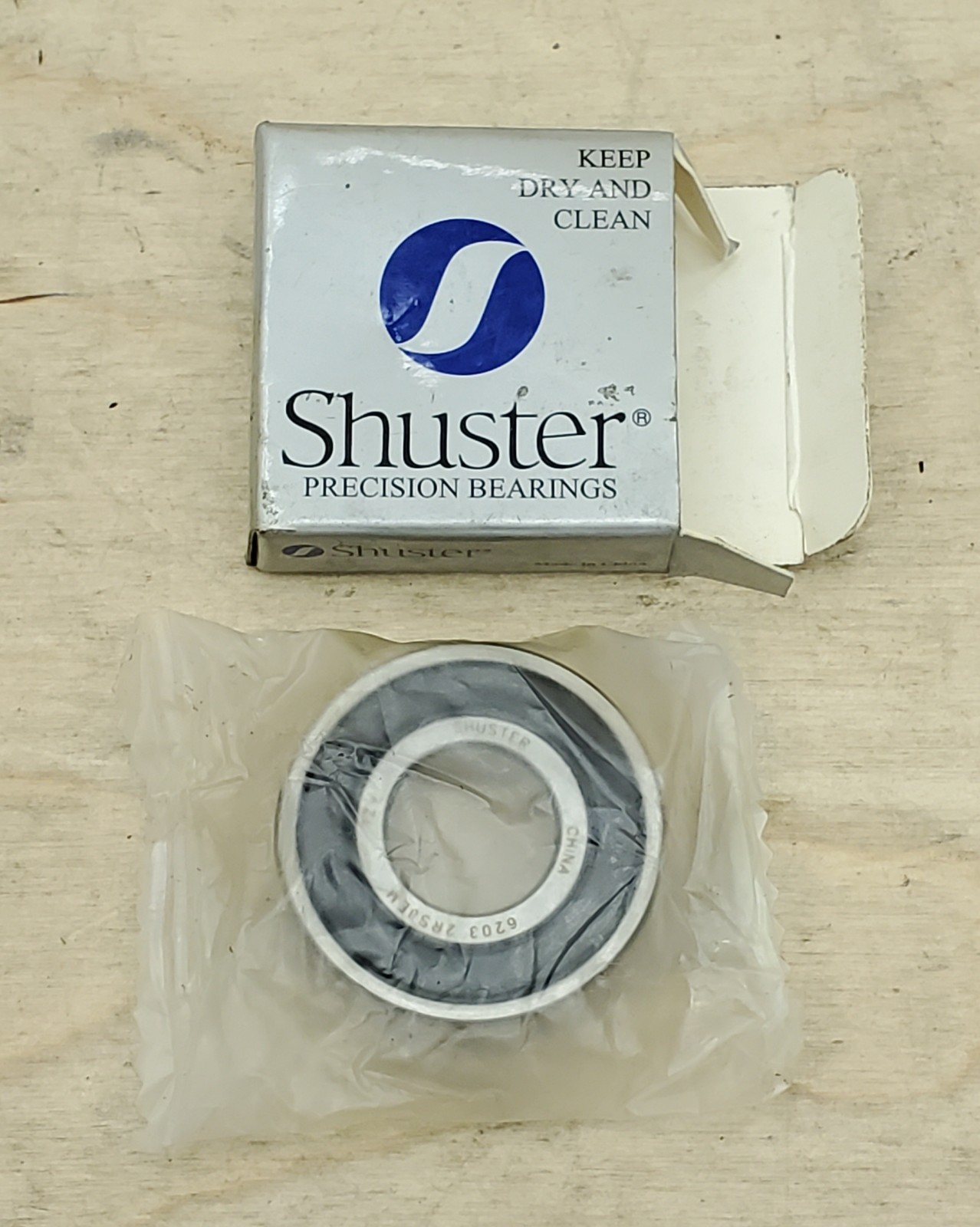 Set of 2 – Shuster 6203-2RSJEM Precision Roller Bearing w/ Double Rubber Seals