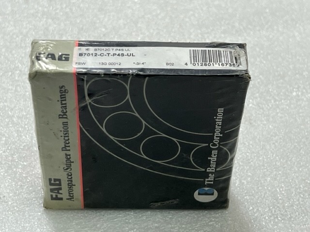 FAG BP012-C-T-P4S-UL Aerospace/Super Precision Spindle Bearings New