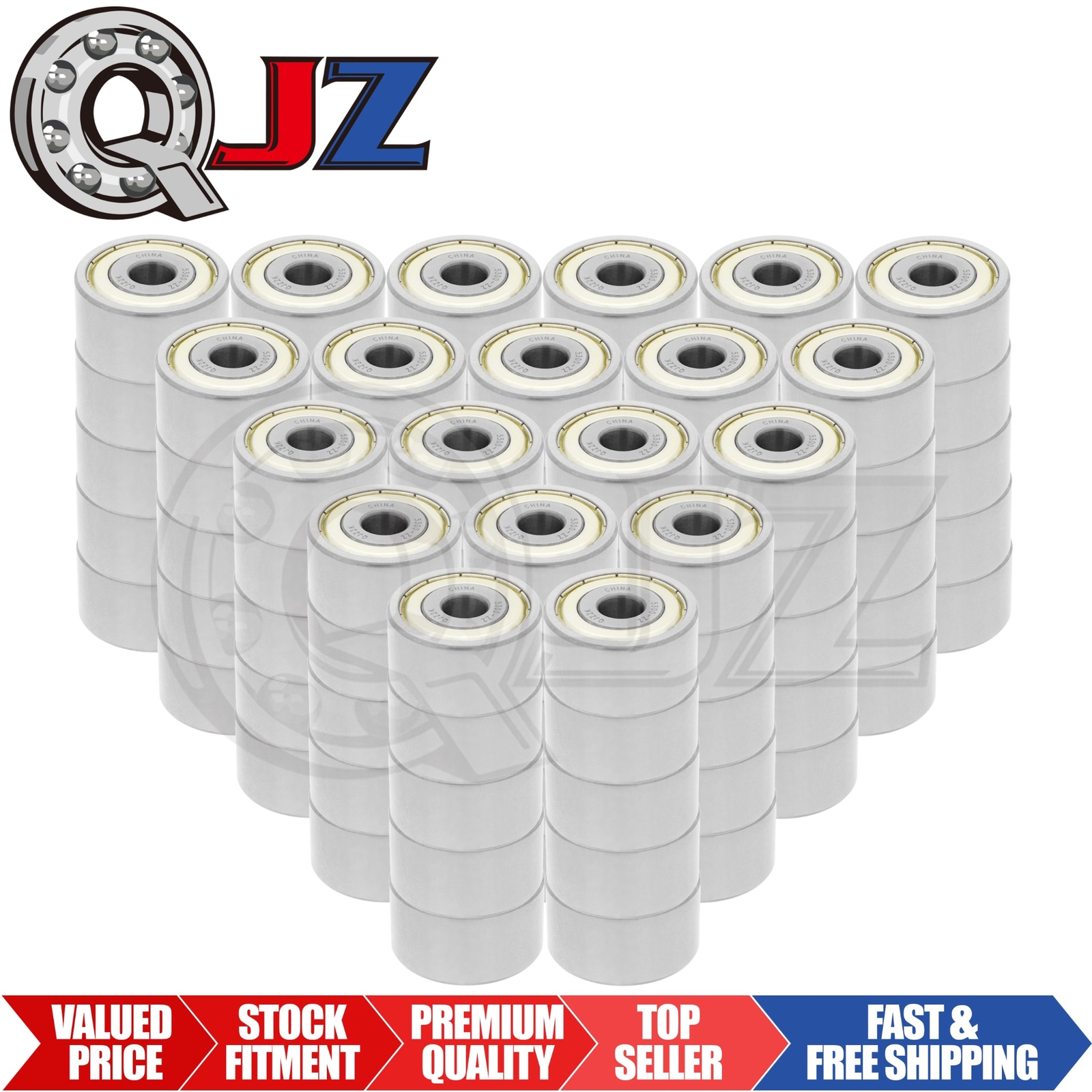 [Qty.100] 5300-ZZ Angular Contact Ball Bearing [10mm ID x 35mm OD x 19.05mm W]