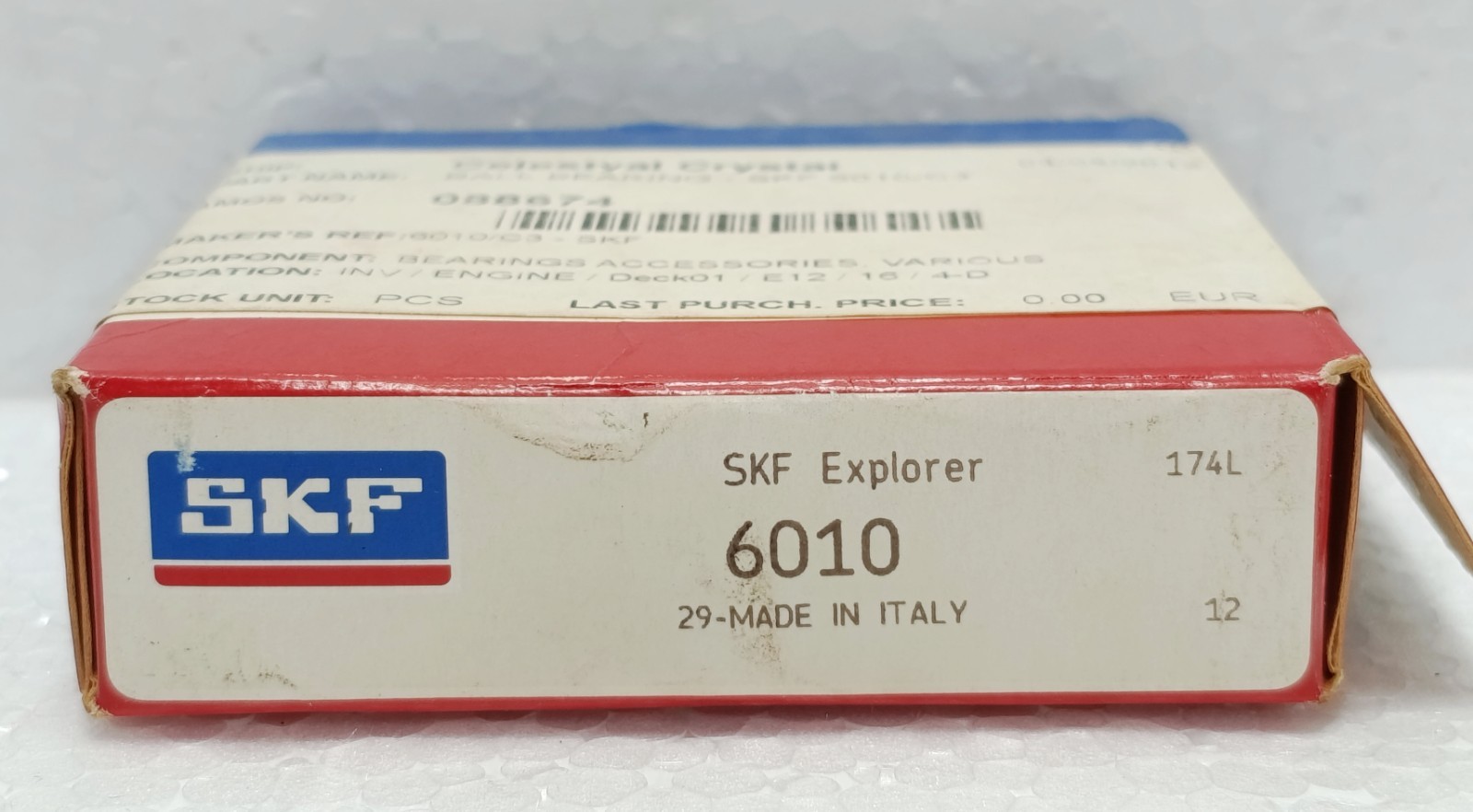 SKF Explorer 6010/C3 Deep Groove Ball Bearing 50x80x16mm Lot of 2 PC New NOS
