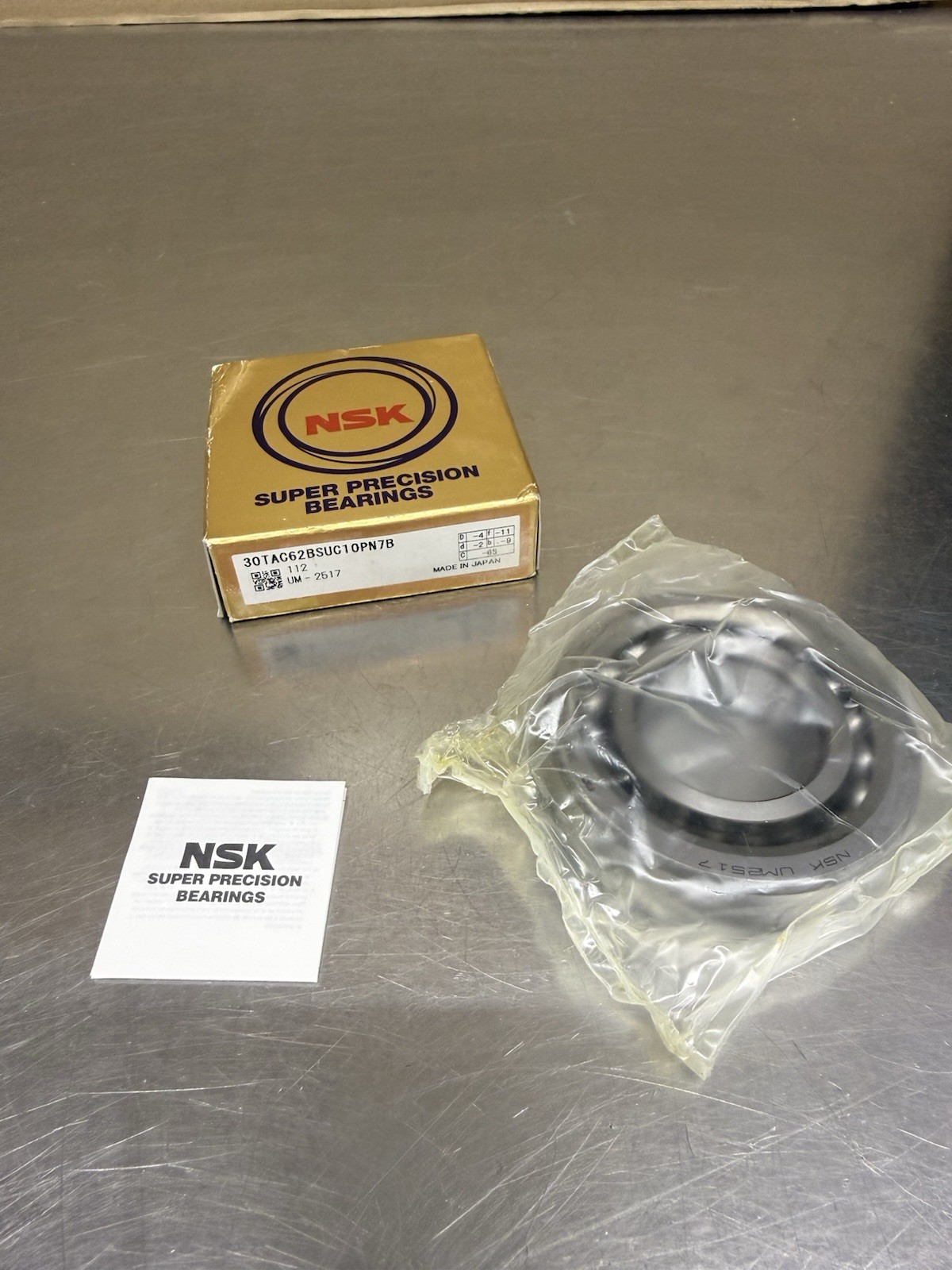 NSK 30TAC62BSUC10PN78 Super Precision Ball Screw Support Bearing Angular Contact