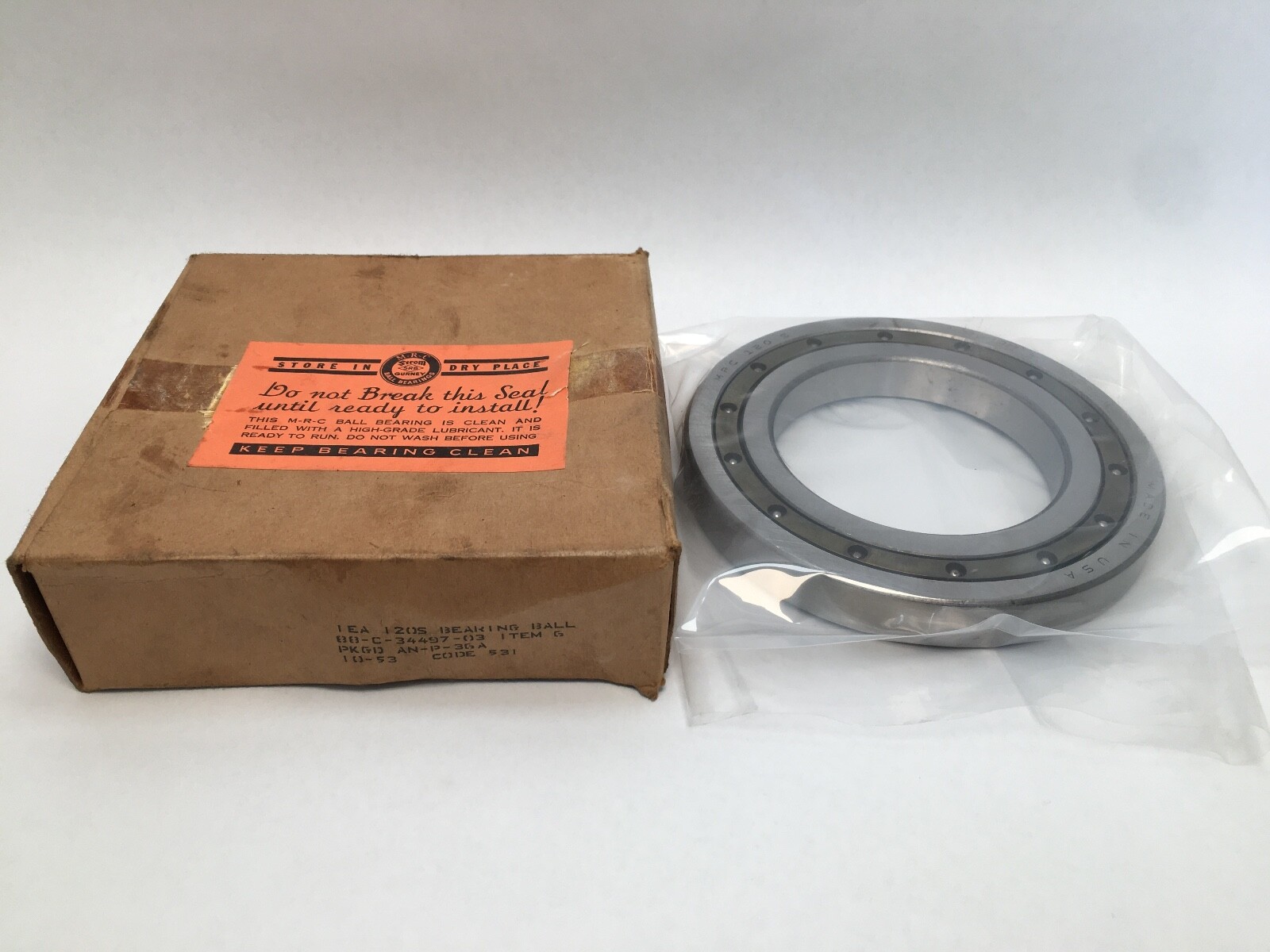 MRC 120S Bearing 100x165x20 mm 120-S USA