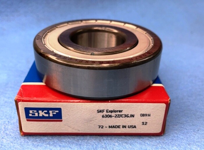 SKF DEEP GROOVE BALL BEARING 6306-2Z OD 72MM ID 30MM WIDTH 19MM
