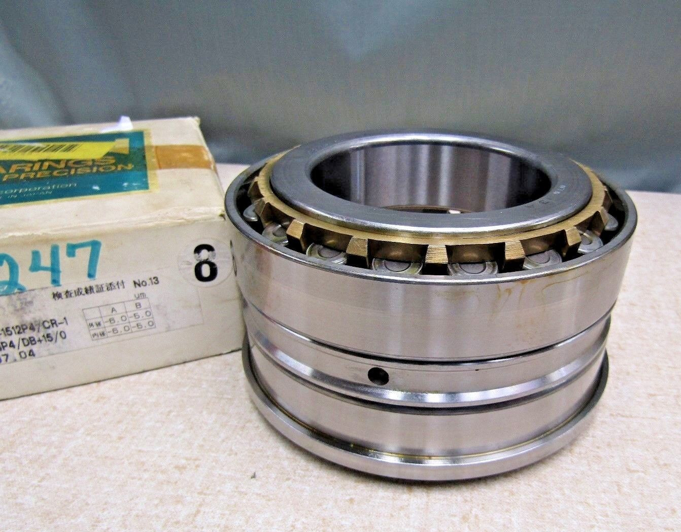NTN CR-1512 P4/ CR-1513 P4/DB+15/0 Prec 32215 DBL Row Tapered Roller Bearing Set