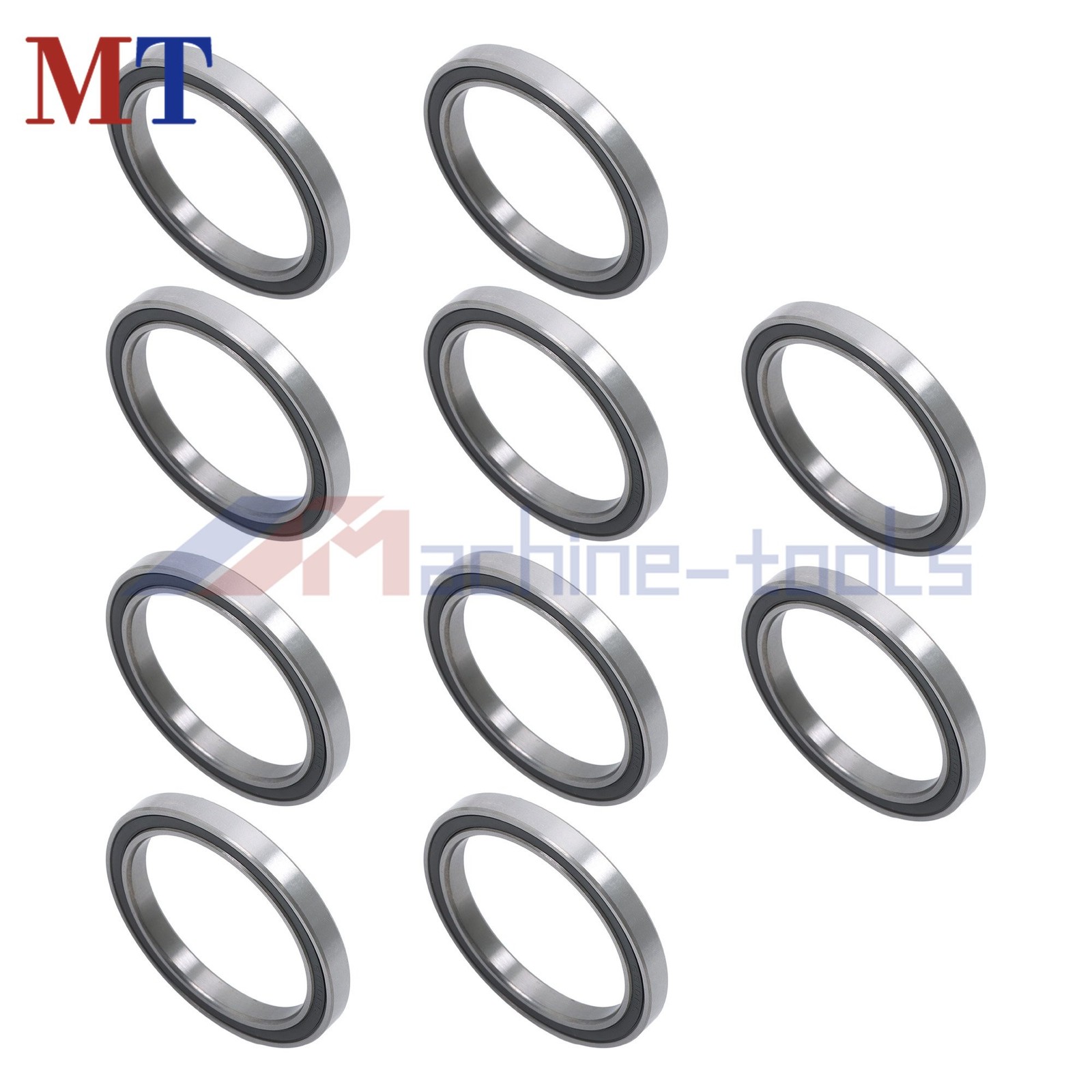 Pre-Lubricated 6810-2RS Bearings 10pcs 50x65x7mm Double Rubber Seals