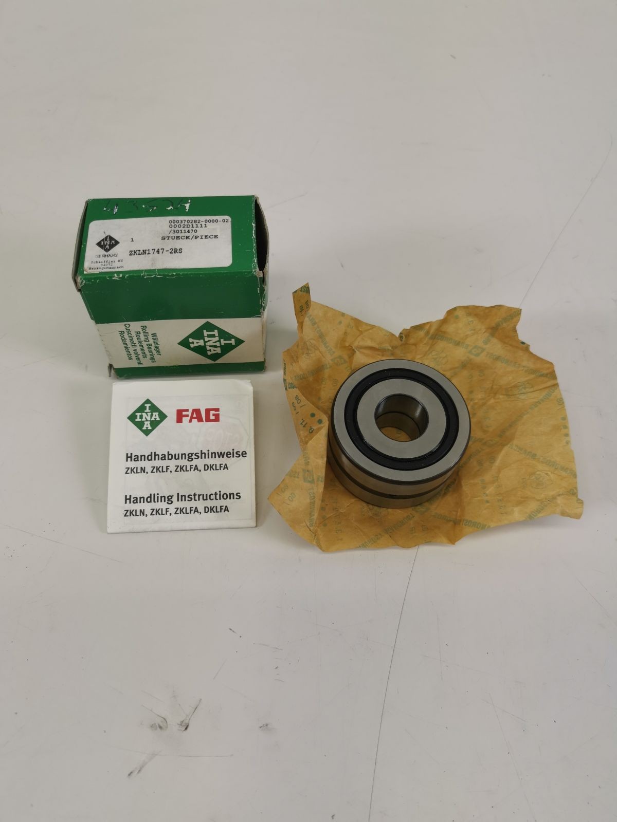 INA/FAG ZKLN1747-2RS Angular Contact Thrust Ball Bearing Schaeffler Technolog…