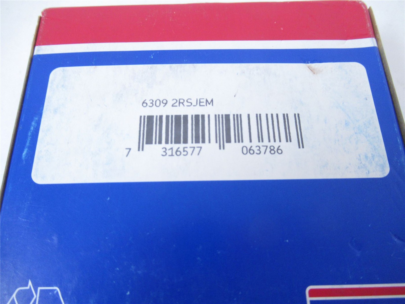 244660 New In Box; SKF 6309 2RSJEM Bearing Deep Groove 45mmID 100mmOD 25mmW