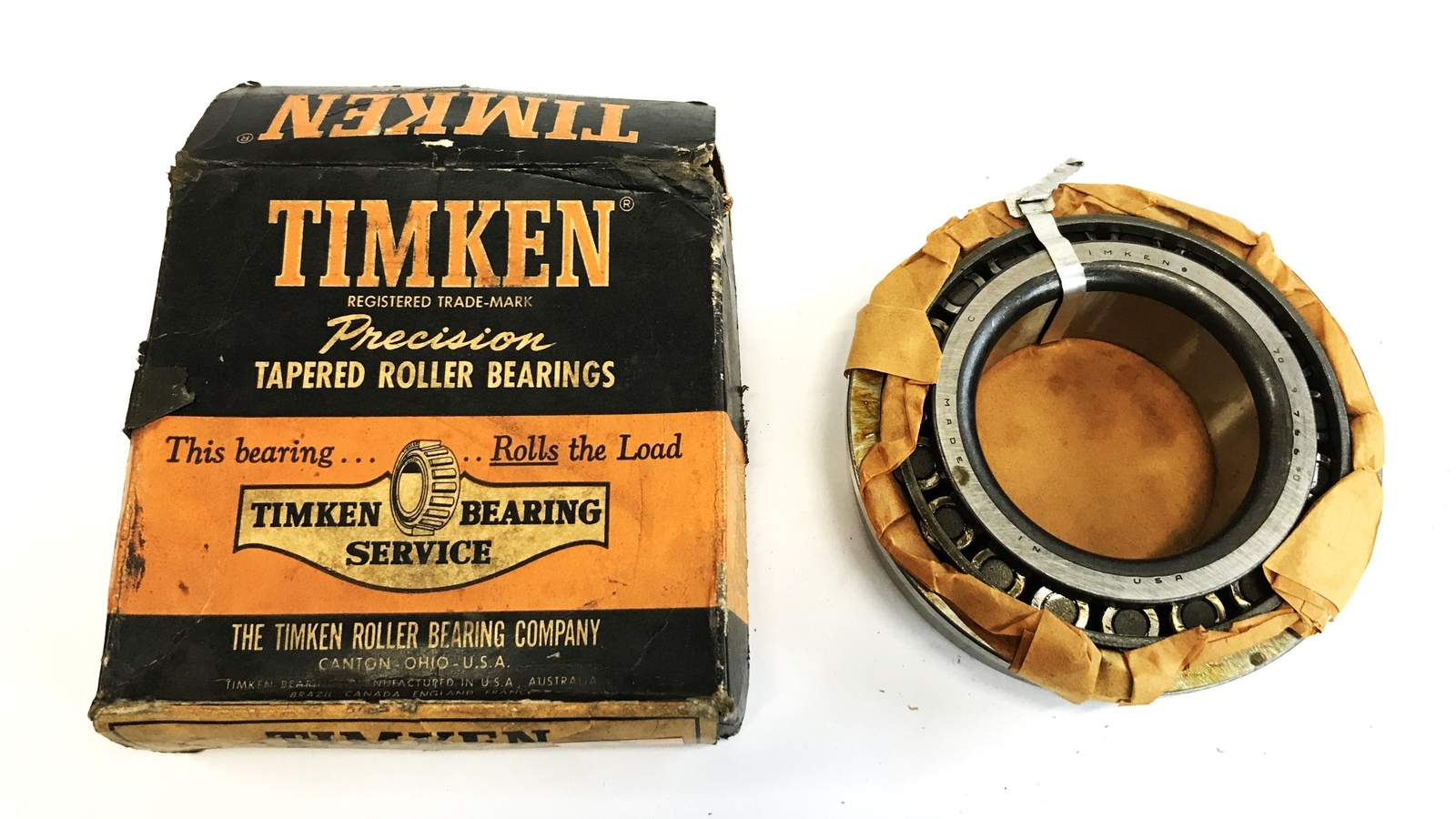 Timken Tapered Roller Bearing Cone and Cup Set 766/752B NOS