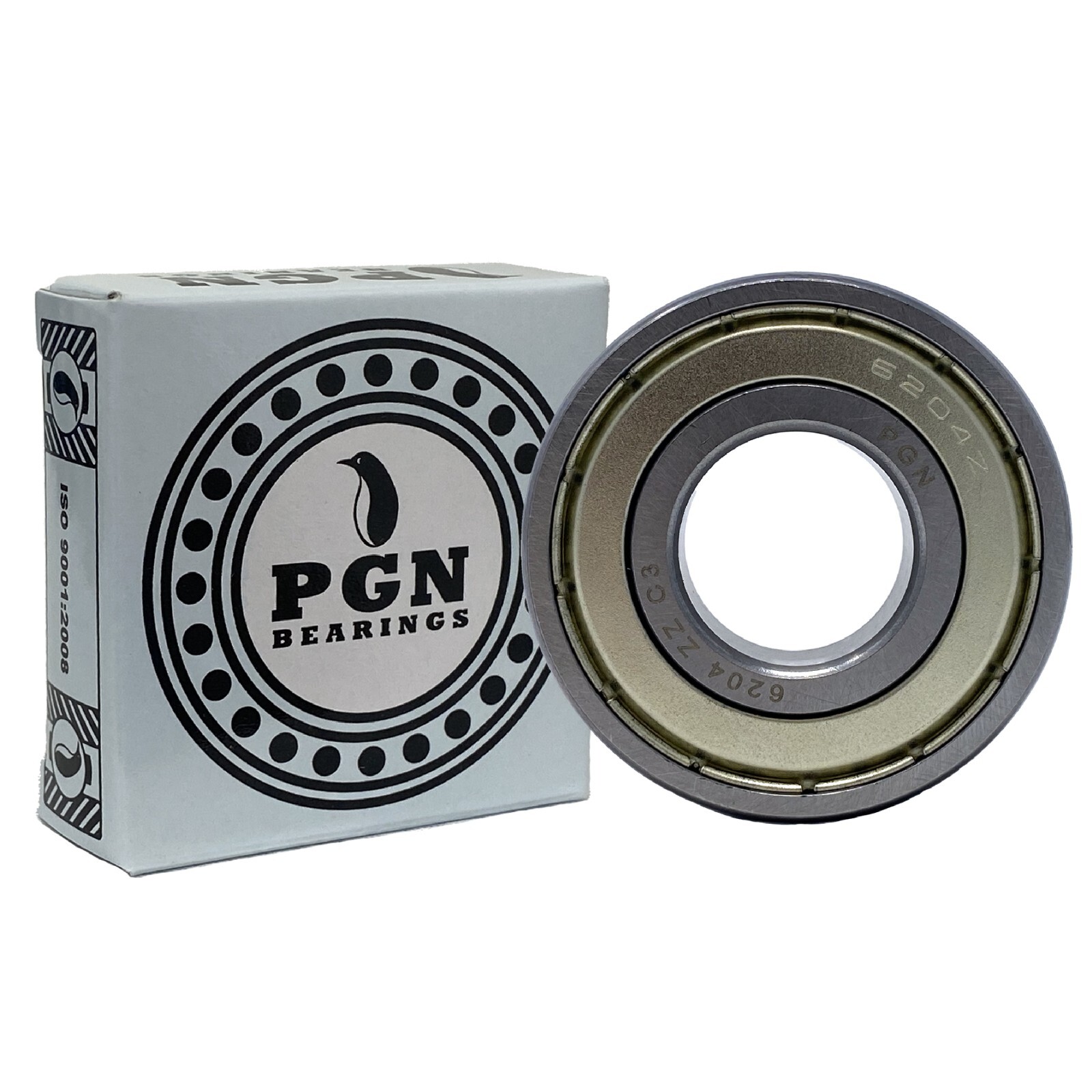 (30 Pack) 6204-ZZ Chrome Steel Sealed Ball Bearing – 20x47x14mm – Metal Shield