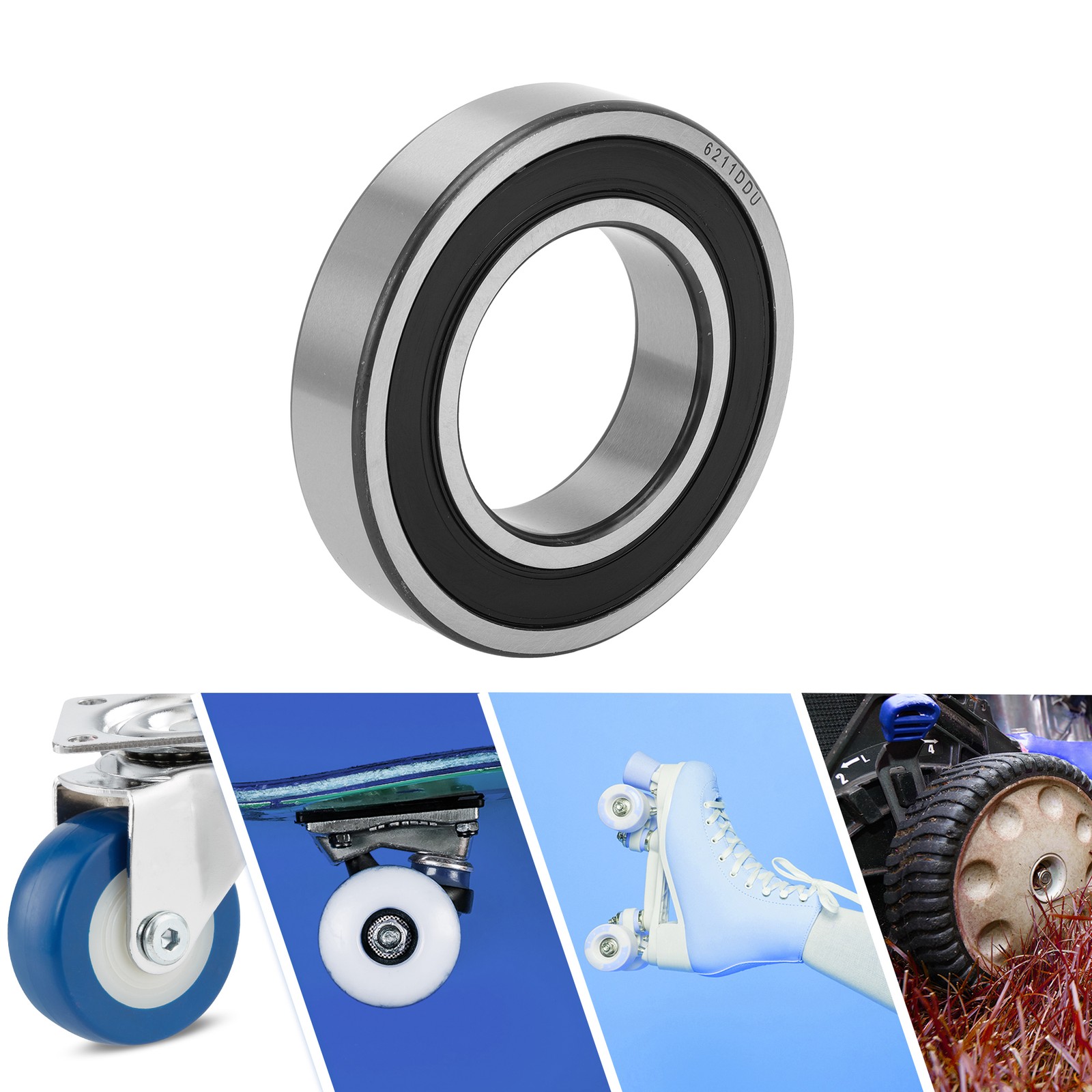 6211DDU ball bearings 55x100x21mm 1 piece wheel for scooter and skateboard