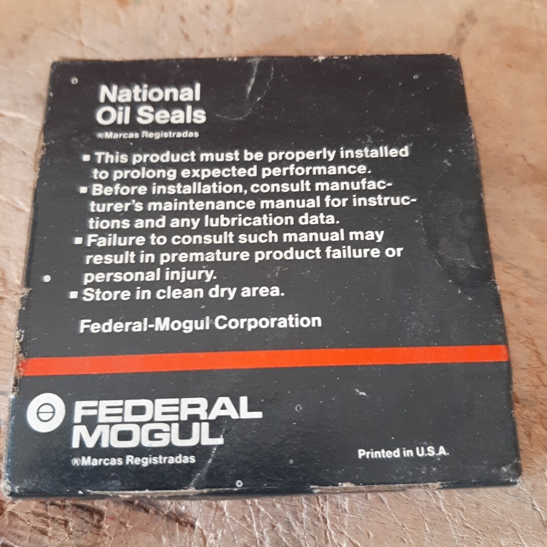 1980 w18 Seal National Oil Seals Federal-Mogul pto shaft wheel axil