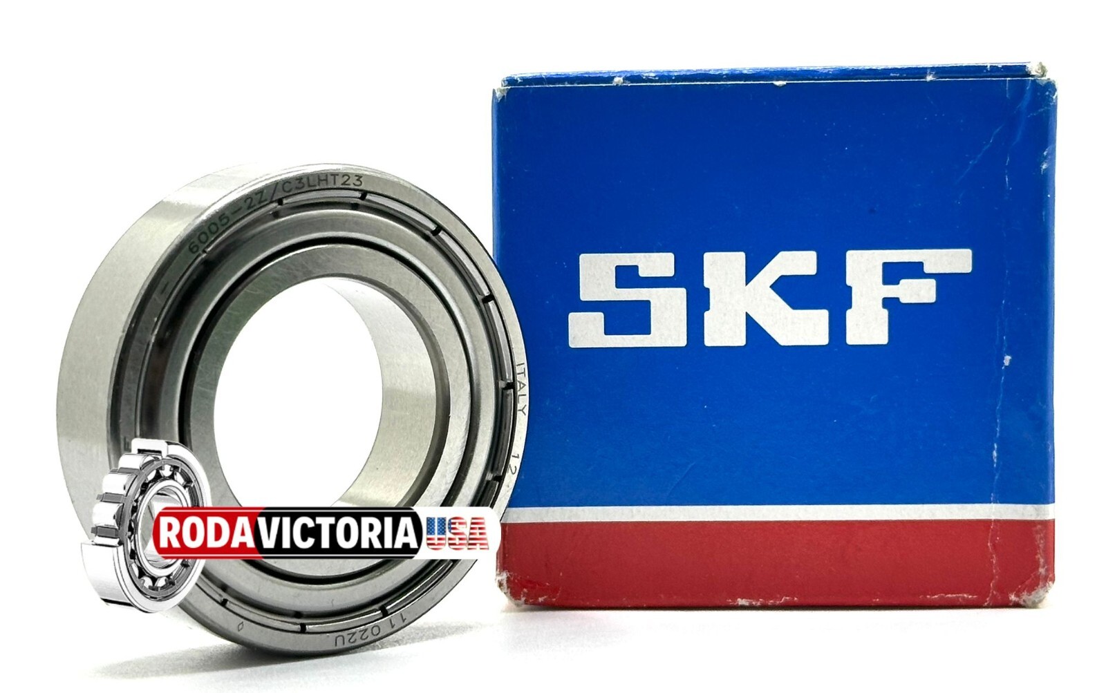 SKF 6005 ZZ/C3 LHT23 DEEP GROOVE BALL BEARING, METAL SHIELDED 25x47x12mm