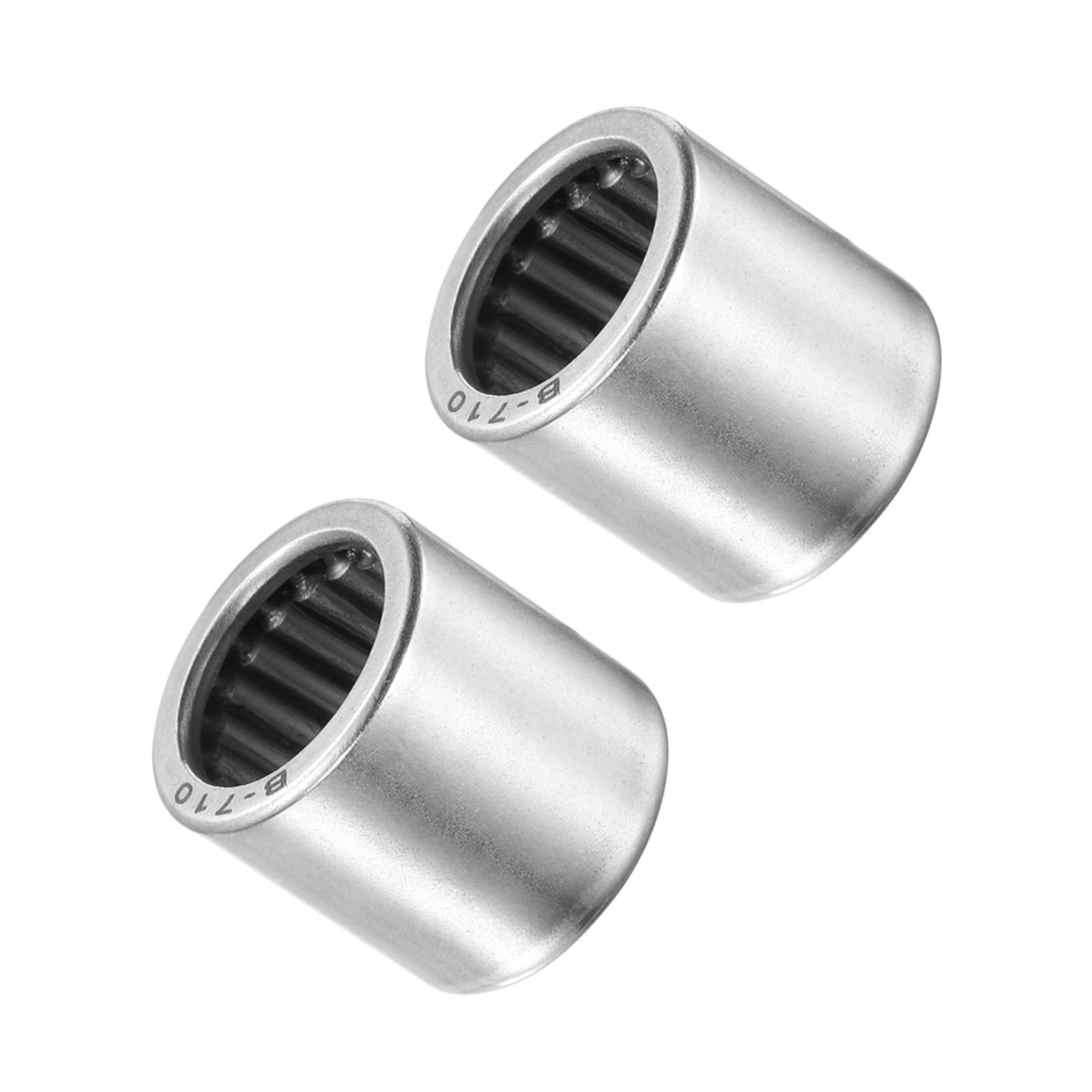 2pcs B710 Needle Roller Bearings [7/16 Inch x 5/8 Inch x 5/8 Inch] Chrome Steel