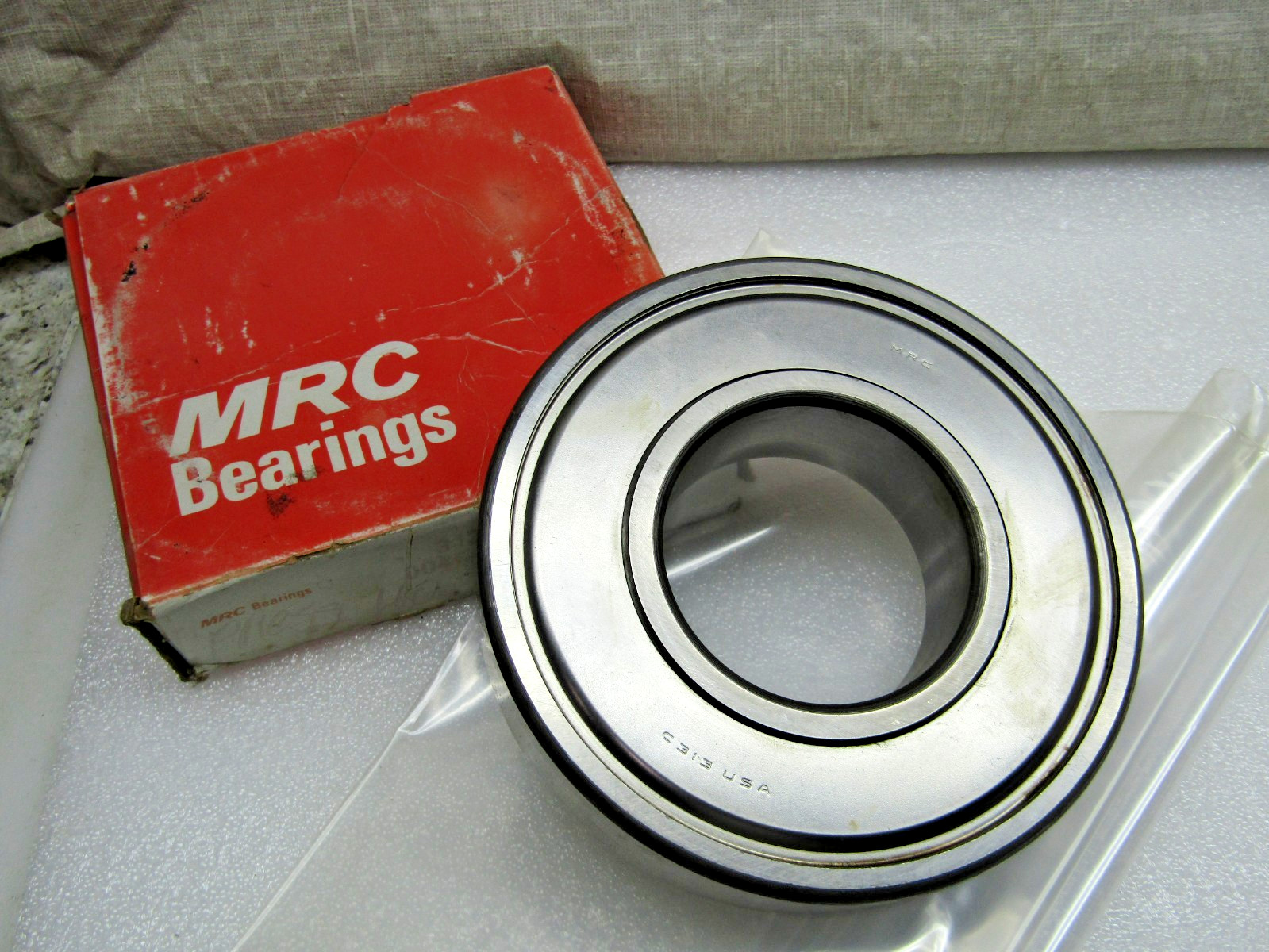 MRC 313SFF SKF 6313-ZZ C3 60mm X 140mm X 33mm Metal Shielded Bearing