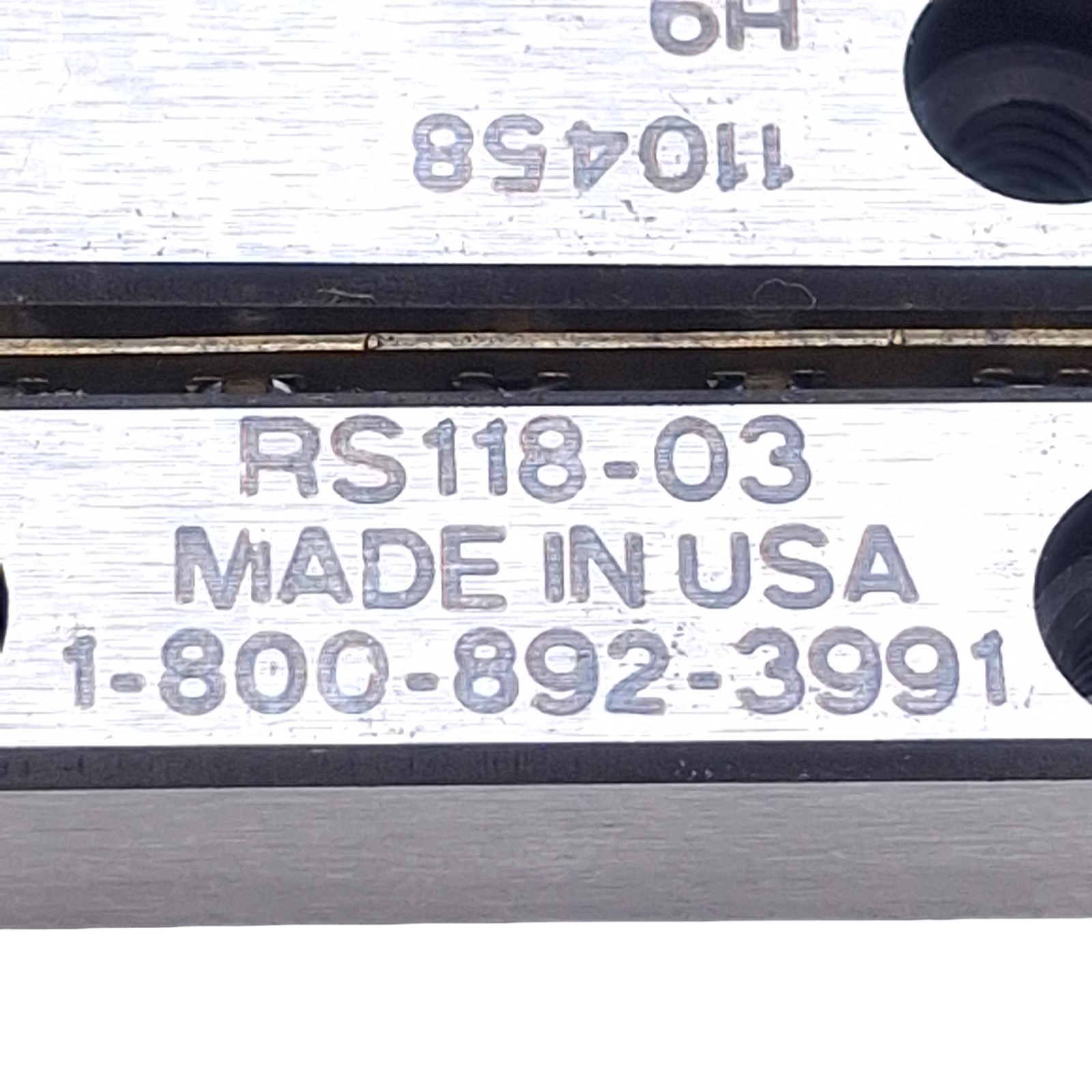 ALM RS118-03 Cross Roller Linear Rail Set, 75mm Length, 34mm Travel, 348lbs