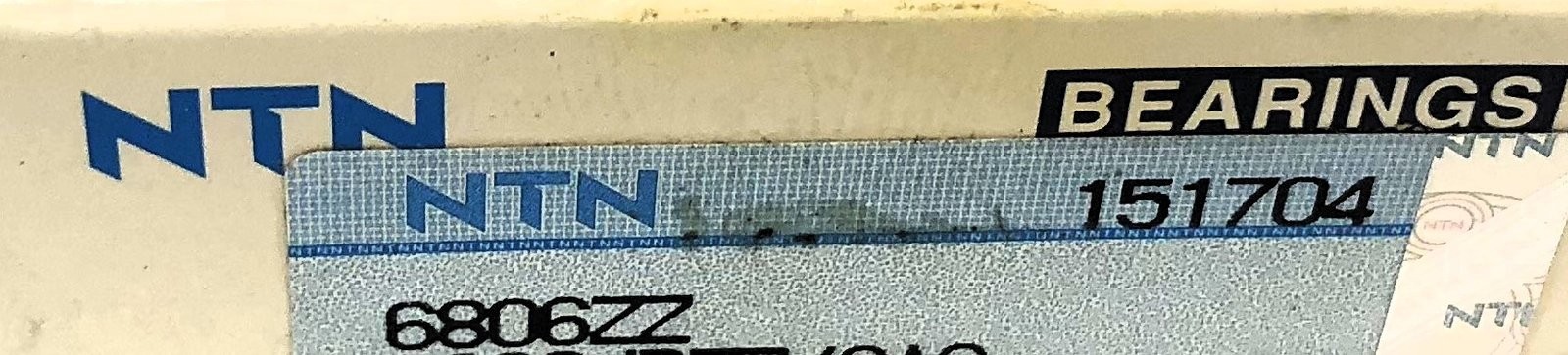NTN Deep Groove Ball Bearing 6806ZZ (6806JRZZ/2AS) [Lot of 4] NOS