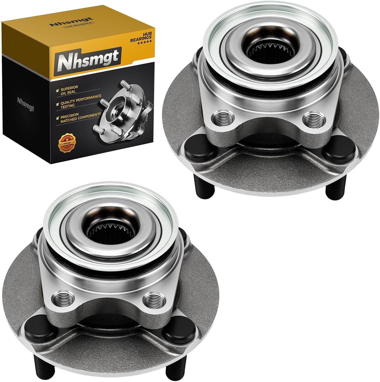 513308 2pcs Front Wheel Bearing Hub Assembly Compatible with Nissan Versa 200…