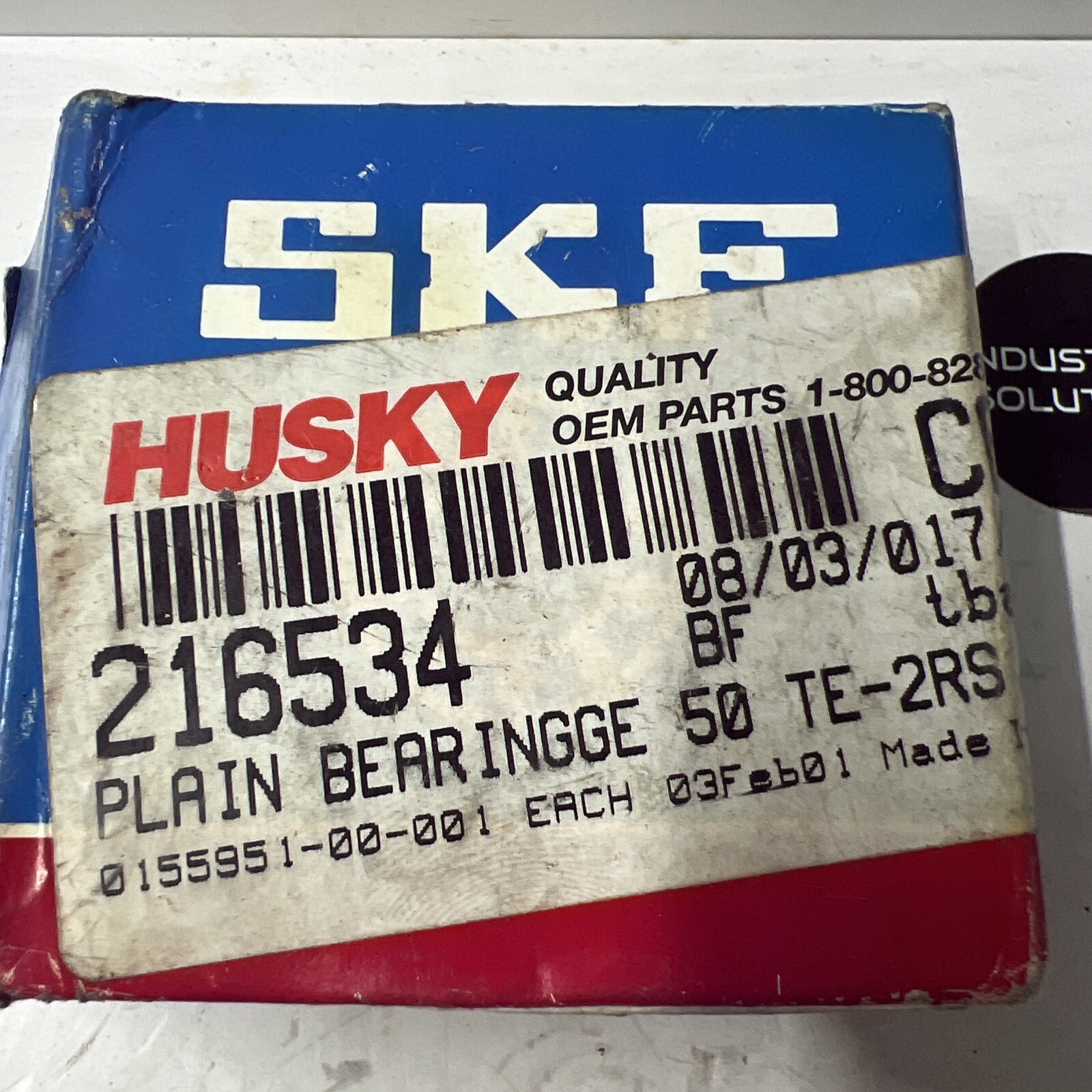 SKF GE 50 TE-2RS Spherical Plain Bearing 50mm Bore Husky HPN216534 New!