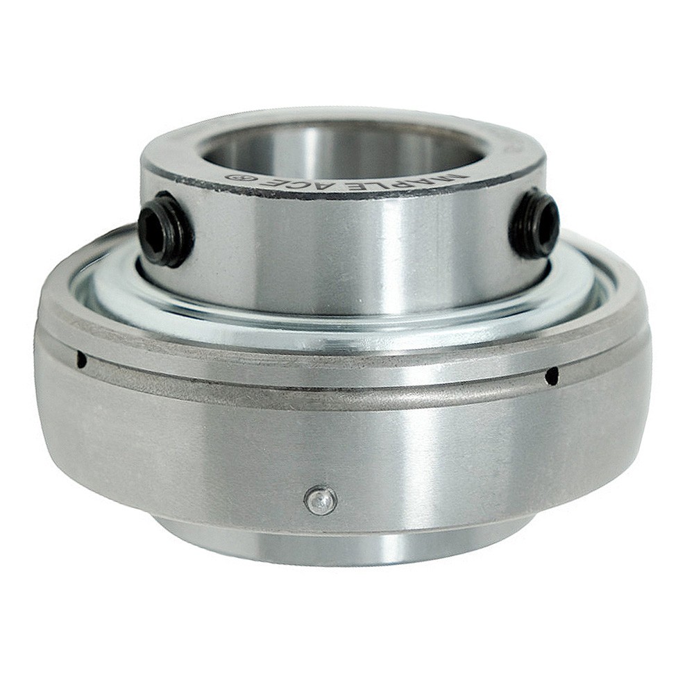 UC206-20 Insert Bearing 1-1/4″ Bore, Spherical OD, R3 Seal, Set Screws,Lube Hole