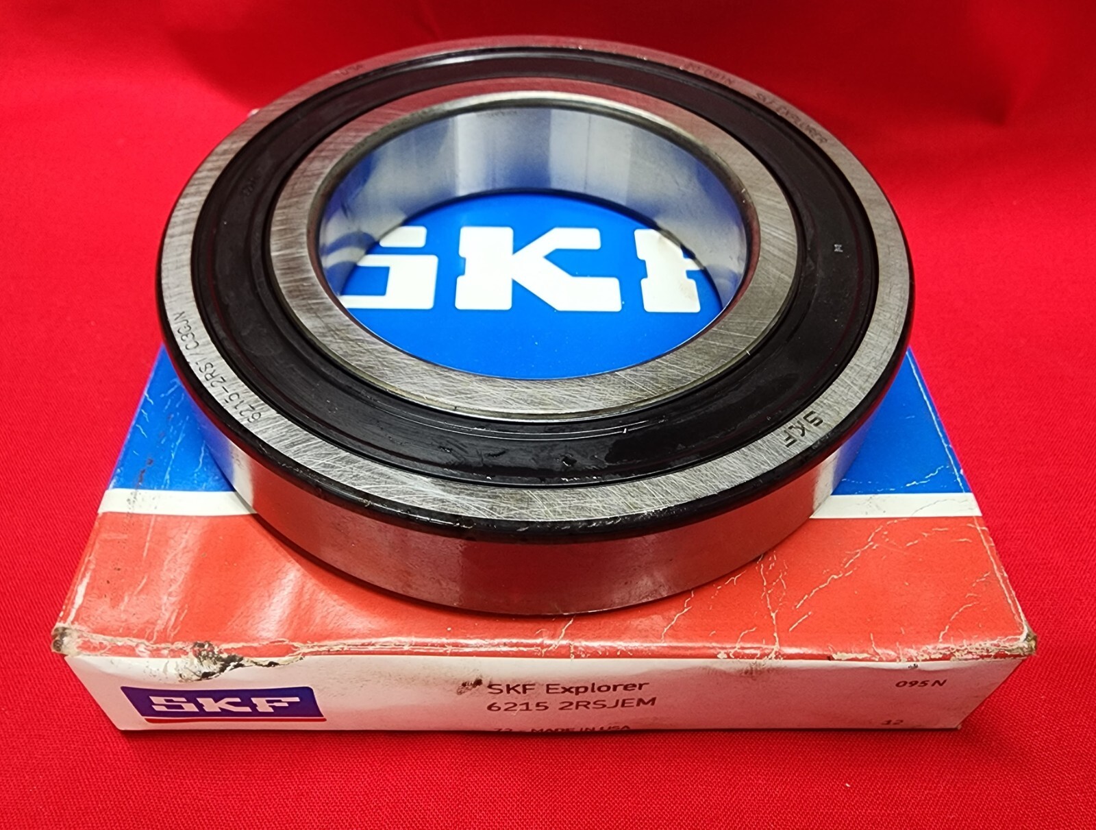SKF BALL BEARING 6215 2RSJEM 75MM BORE 130MM DIAMETER 25MM WIDTH DOUBLE-SEALED
