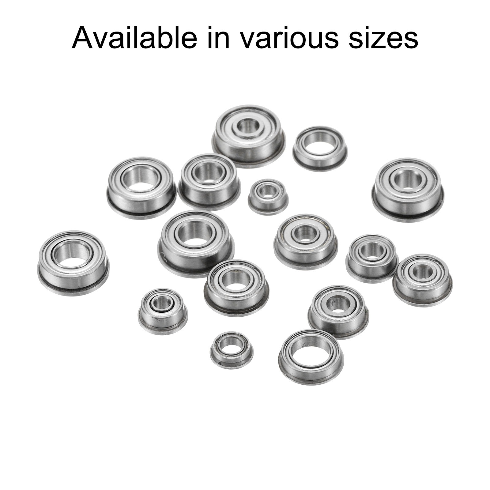 10pcs MF104ZZ Flanged Ball Bearing 4x10x4mm Chrome Steel Shielded, P6 (ABEC 3)