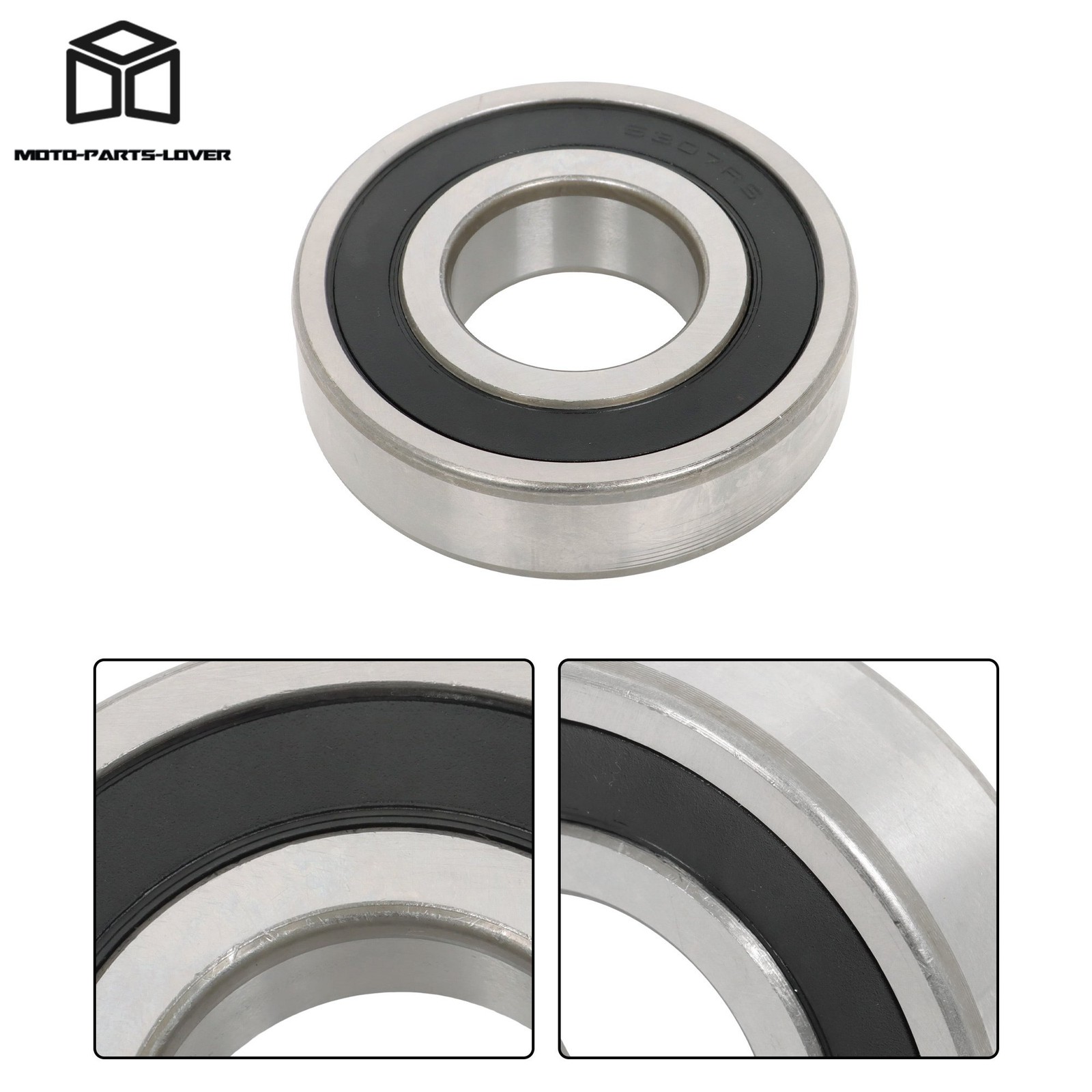 2 Pcs Premium 6307-2RS Bearing 35x80x21mm Double Rubber Seal Steel