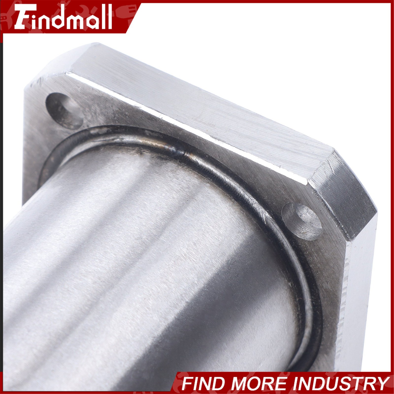 Findmall Steel Cage LMK25UU Linear Bearing 25x40x59mm Square Flange for CNC