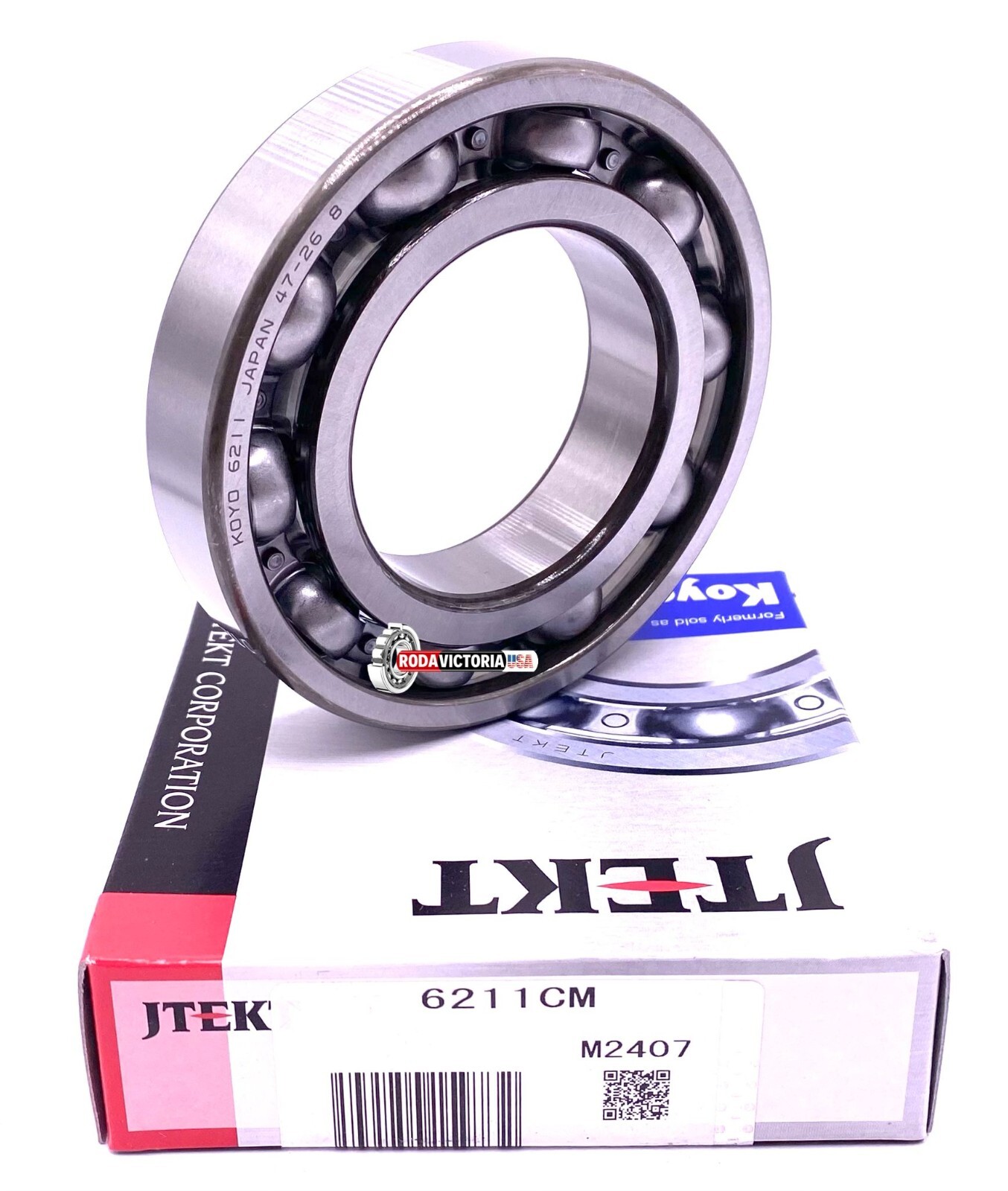 KOYO Japan 6211 Deep Groove Ball Bearing, OPEN Type, No Seals 55x100x21 mm