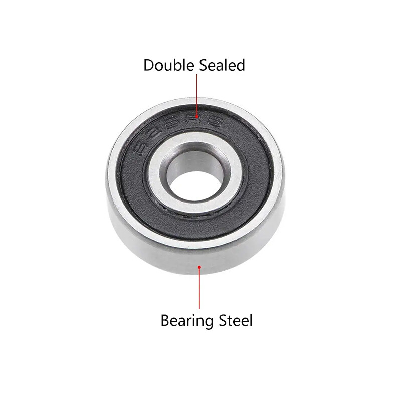 10PCS 625RS Deep Groove Ball Bearings, Rubber Sealed 5x16x5mm 625-2RS Bearings