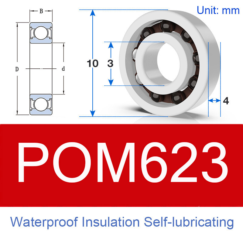 POM Plastic Bearing 623/624/625/626/627/628/629 CE Glass Ball Miniatue Bearing