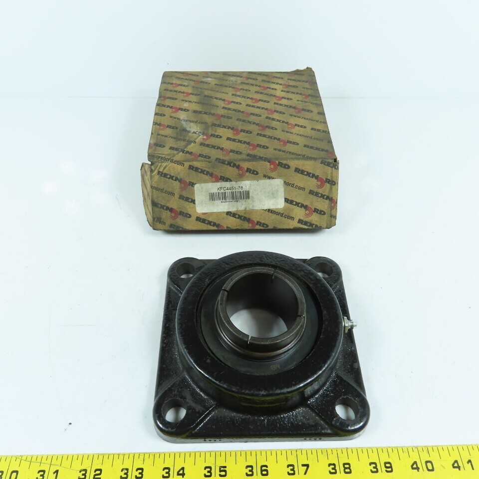 Rexnord KFC4451-78 4-Bolt Standard Duty Centrik-Lok Ball Bearing 1-7/8″ Bore