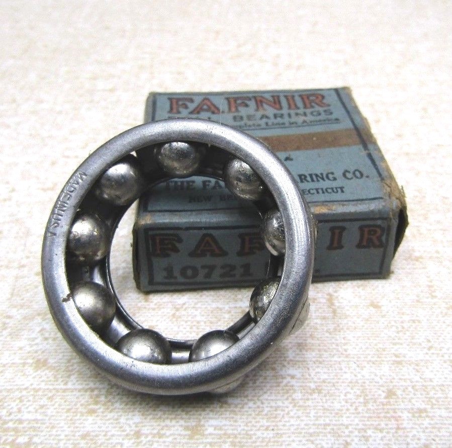 Vintage Automotive Wheel Bearing Fafnir 10721 RET Balls + Retainer, 1″ Bore