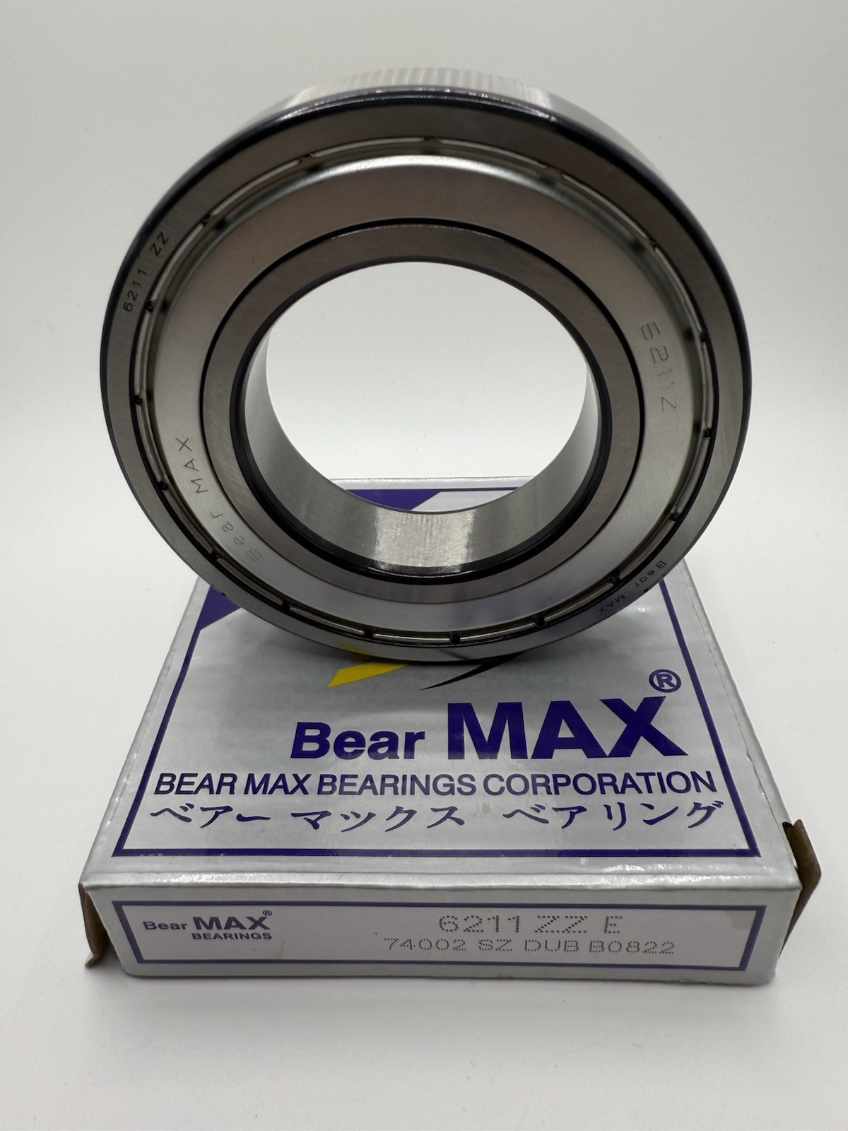 1 pc BearMAX 6211-ZZ EMQ 55x100x21mm Metal Seal Deep Groove Ball Bearings 6211ZZ