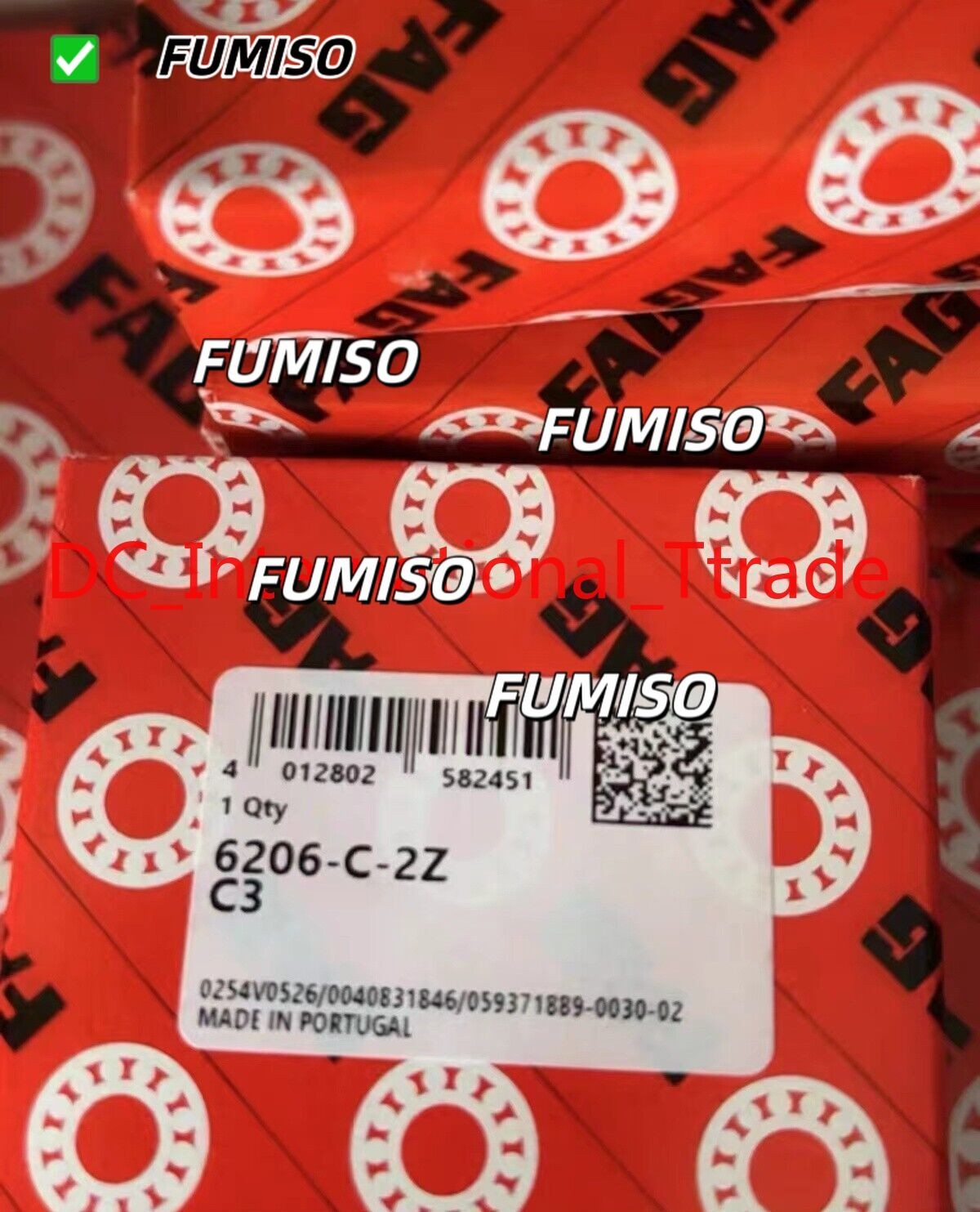 1PC NEW FAG 6206-C-2Z-C3 Deep Groove Ball Bearing Fast Delivery#at