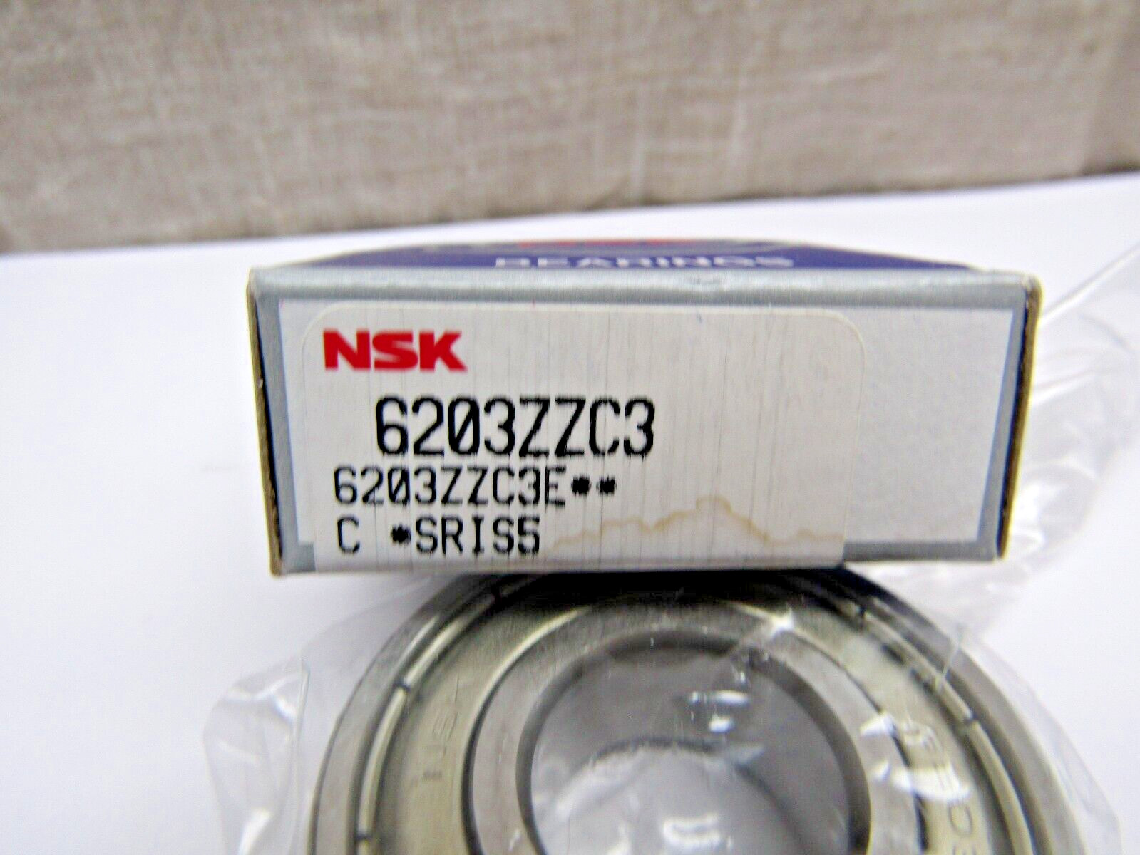 NSK USA 6203-ZZ C3 17mm X 40mm X 12 mm Metal Shielded Bearing
