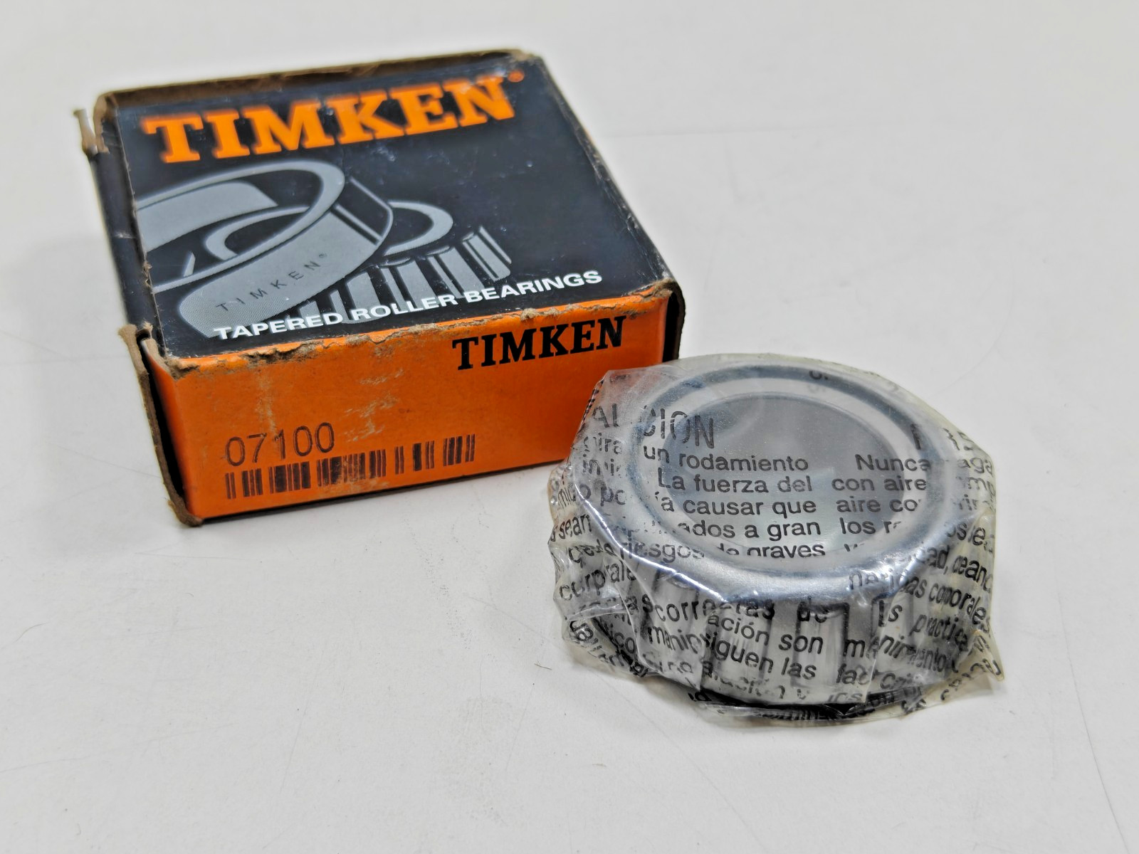 07100 Timken Tapered Roller Bearing Cone Only Timken 07100-20024 USA ID 1.000 in