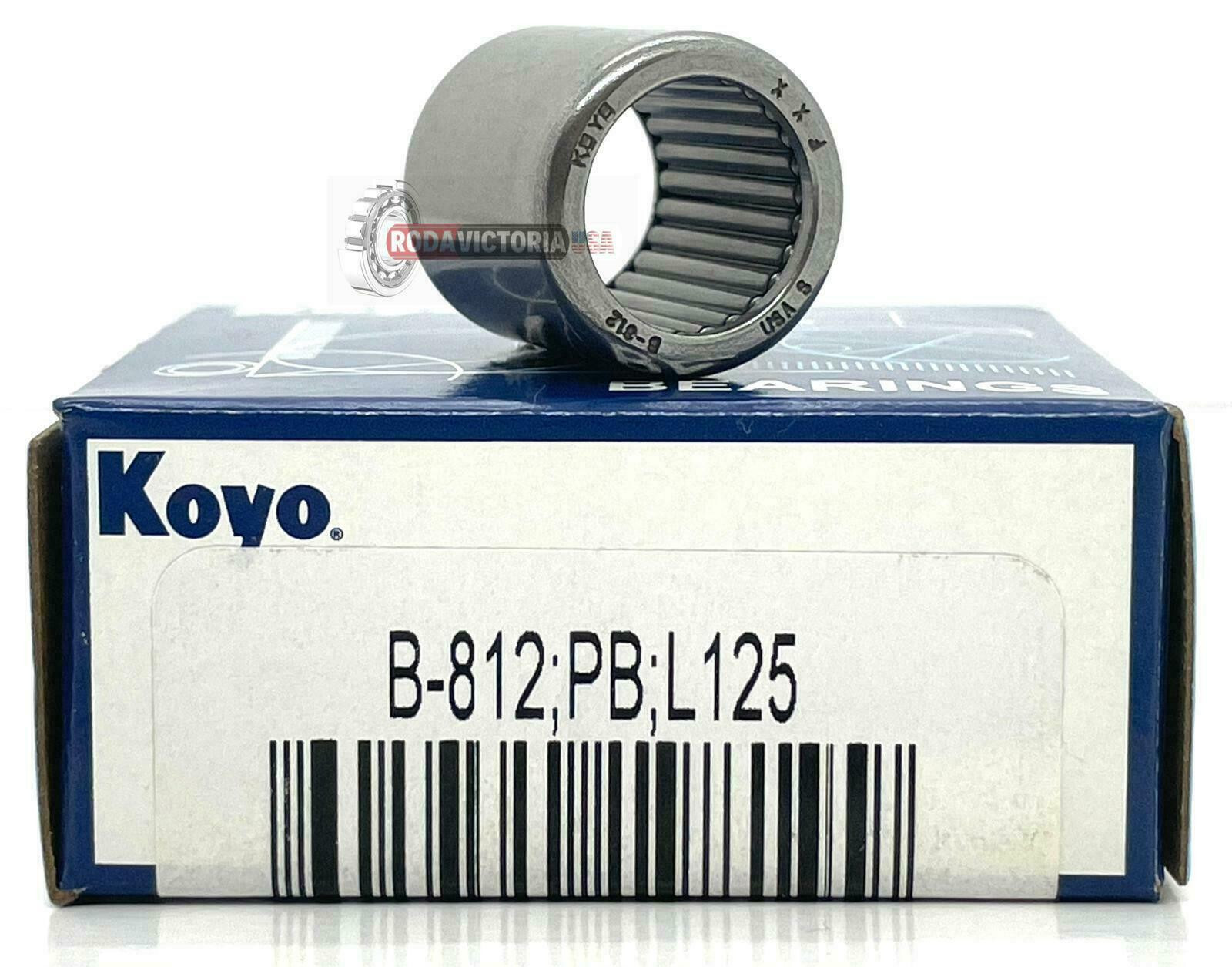 KOYO USA B-812-OH L125 Needle Roller Bearing, Full Complement Drawn Cup, Open !!
