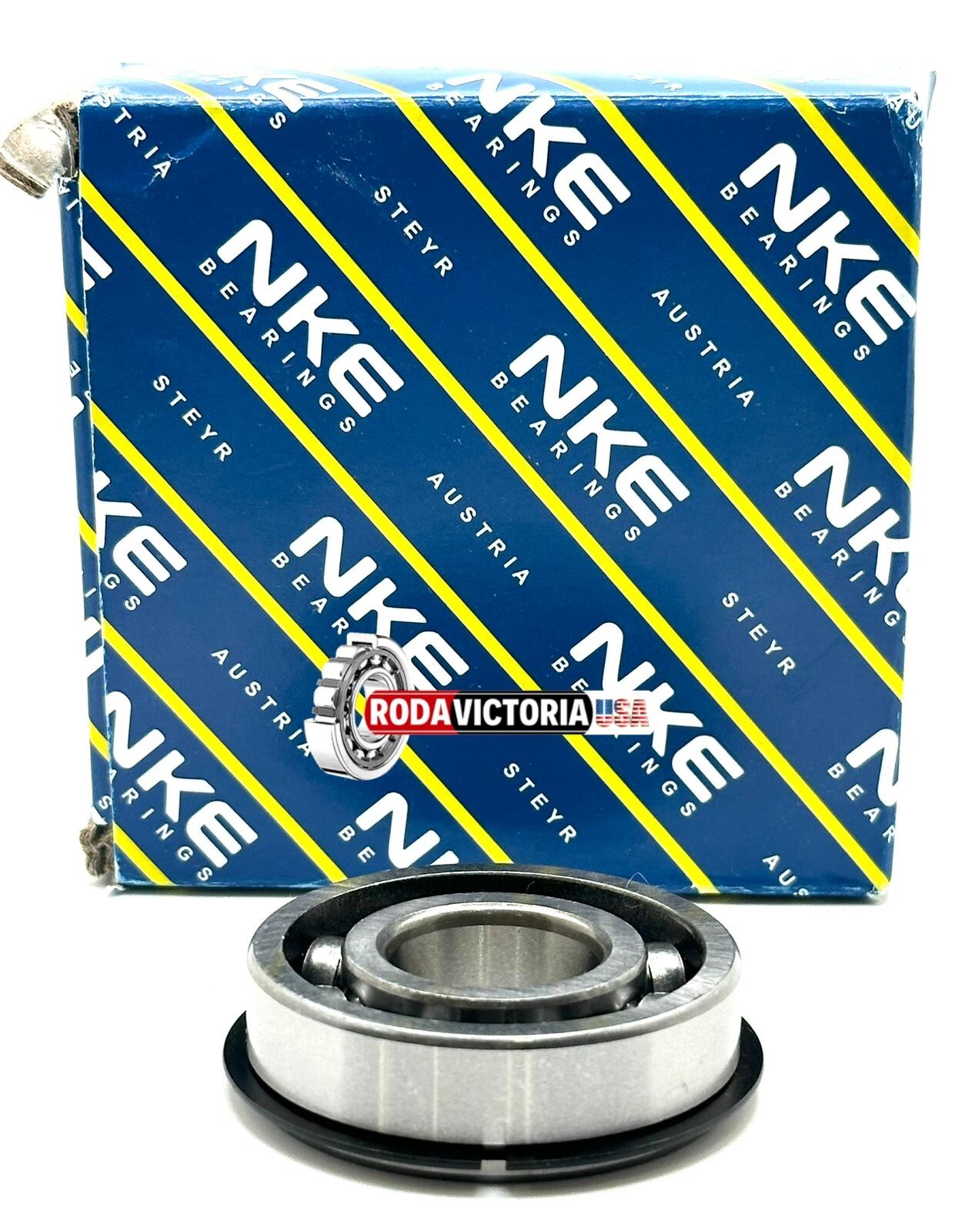 NKE 6004 NR BALL BEARING, OPEN TYPE, NO SEALS + SNAP RING 20x42x12mm