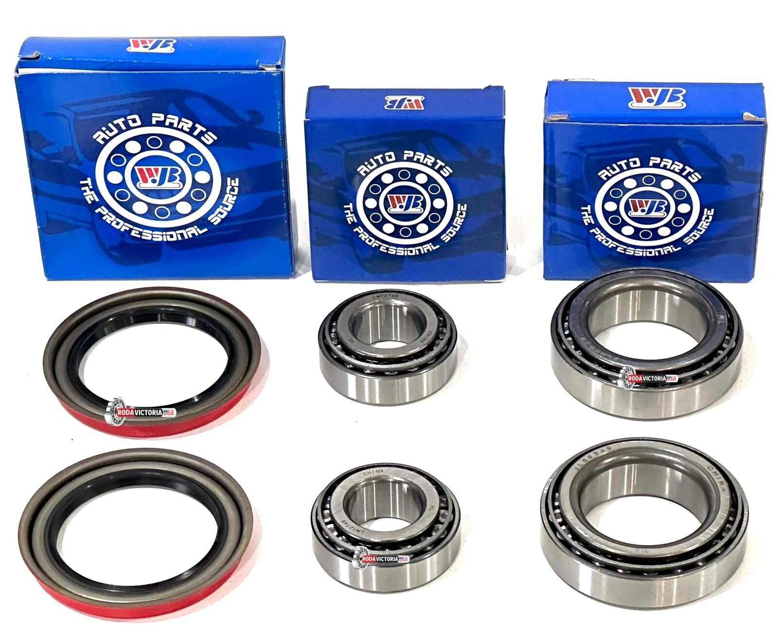 WJB Front Wheel Bearing Race Set & Seal Assembly Fit Ford F-150 2wd 1997-2003