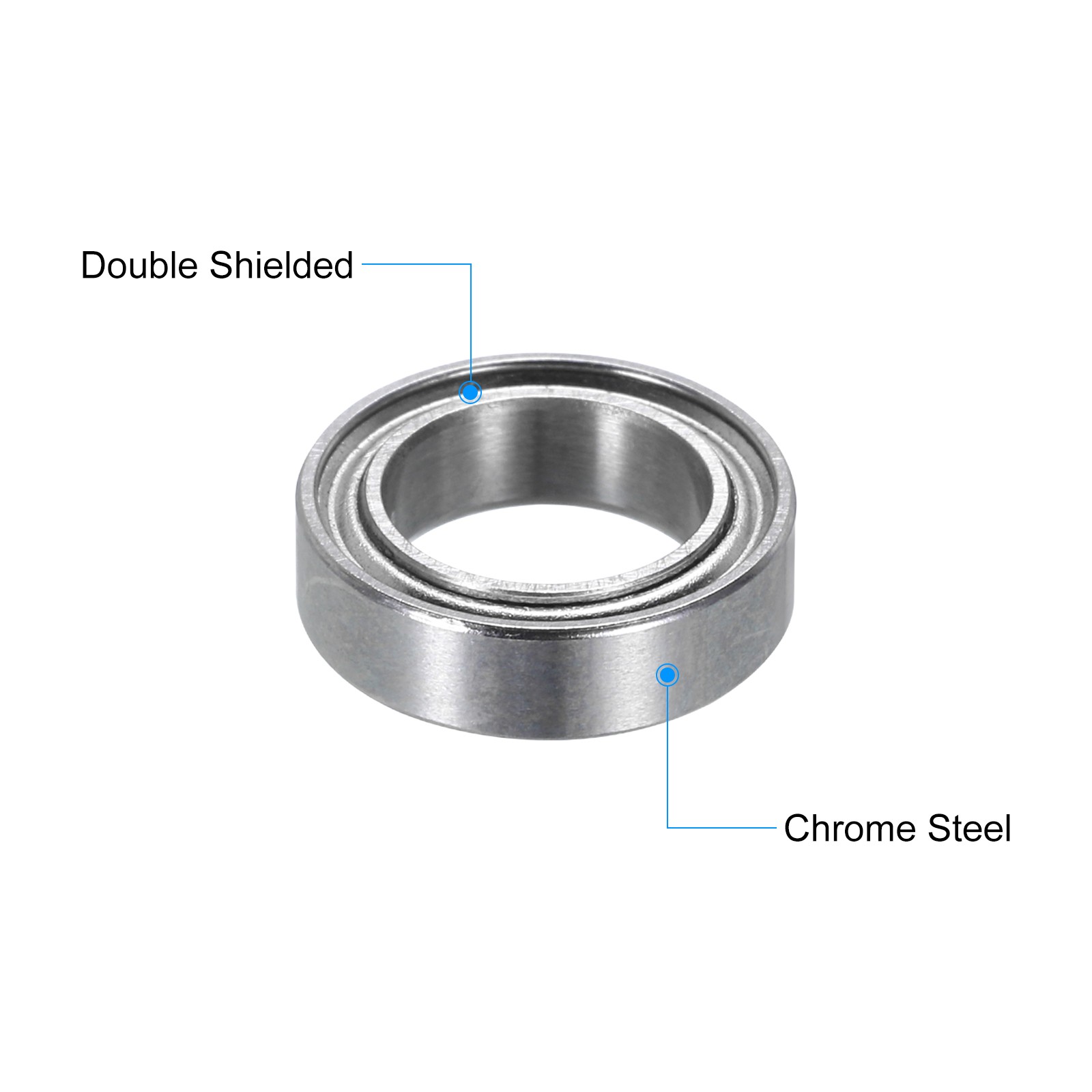 10pcs MR117ZZ Miniature Ball Bearings 7x11x3mm Double Shielded Bearings