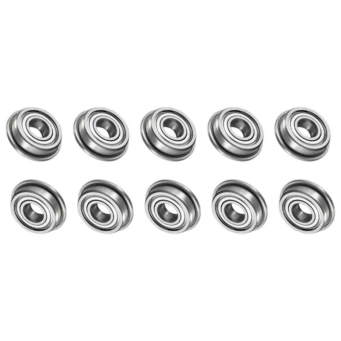 10 Pcs 5mmx13mmx4mm Flange Ball Bearing F695ZZ