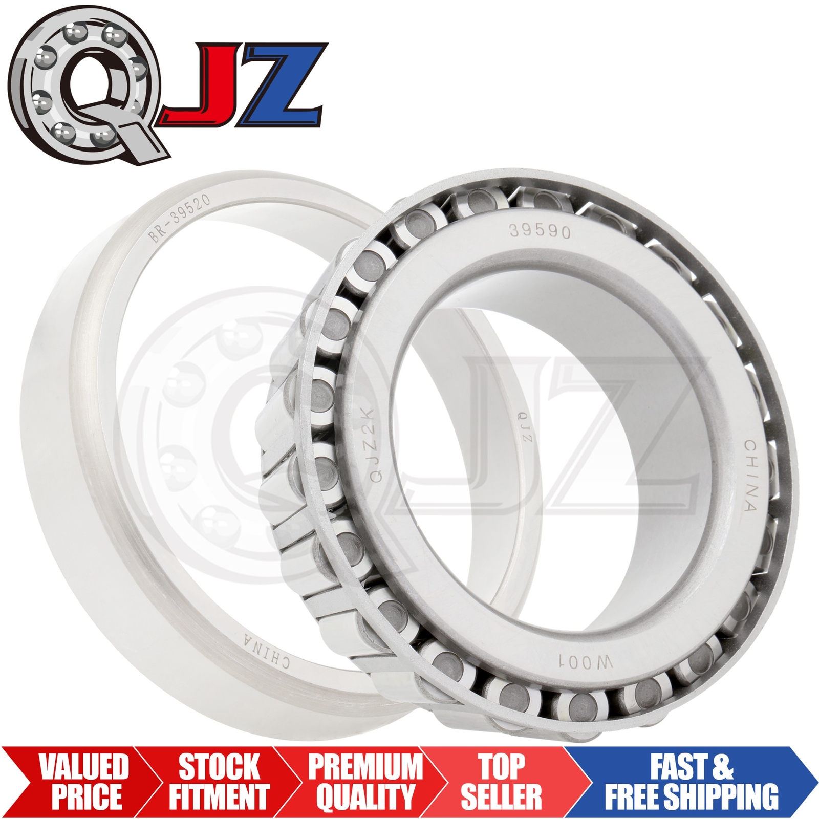 [Qty.1] 39590-39520 Tapered Roller Bearing Set Cup & Cone [2-5/8″ID x 1-3/16″ W]