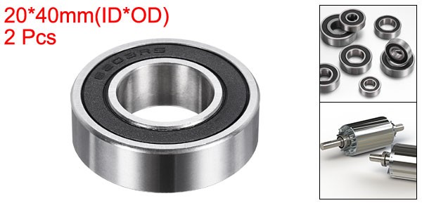 2Pcs 204012-2RS Non-Standard Ball Bearings 20mm ID x 40mm OD x 12mm Thickness