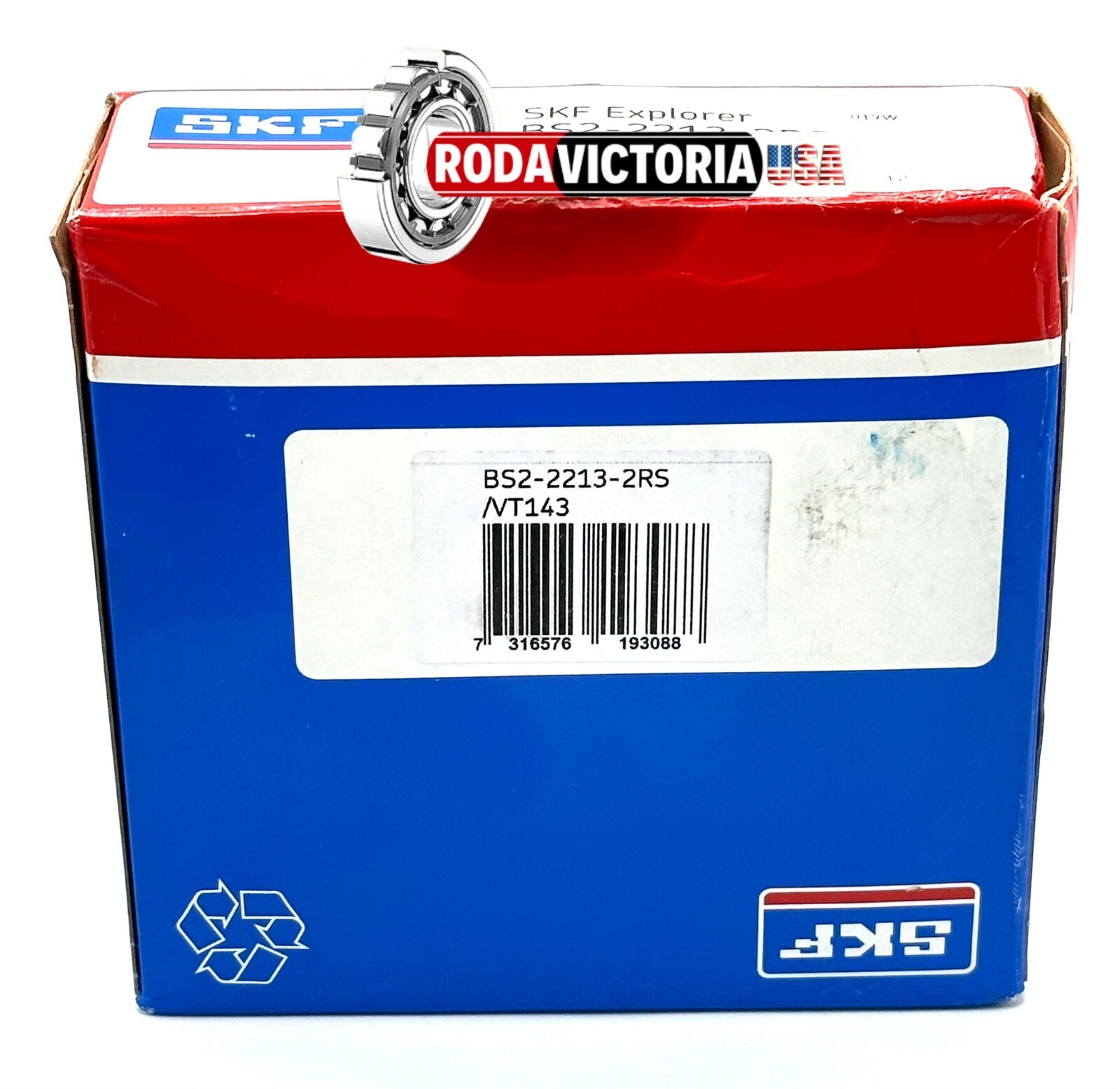 SKF BS2 2213 2RSK VT143 Spherical Roller Bearing 65x120x38 mm