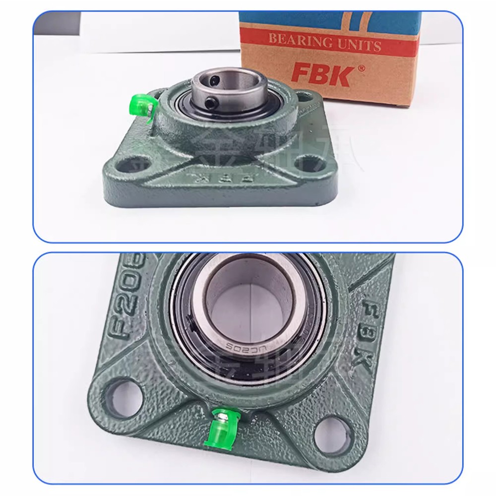 UCF METRIC FLANGED PILLOW BLOCK SELF LUBE BEARING UNIT UCF204~210 BORE 20mm~50mm
