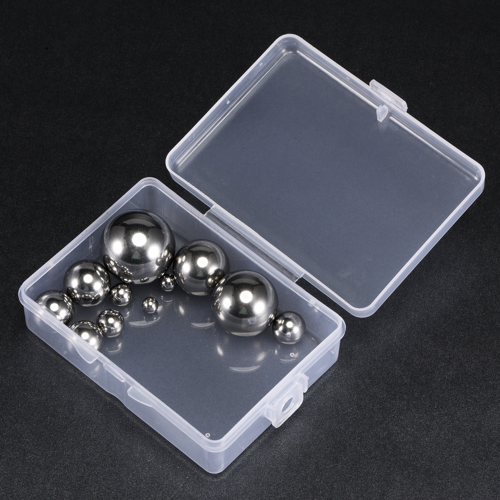 11 Pack 11 Size Bearing Balls Assortment 304 Stainless Steel with Storage Box