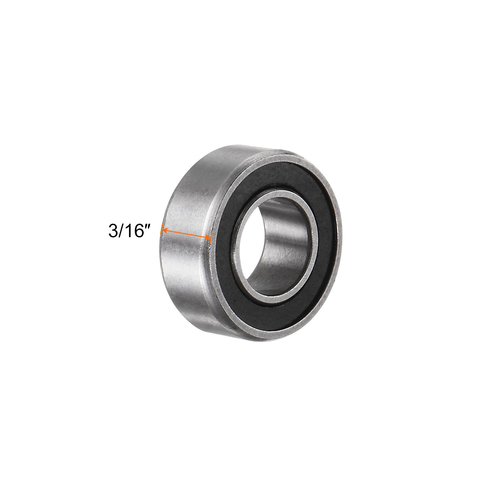 R188-2RS Deep Groove Ball Bearing 10pcs 1/4″x1/2″x3/16″ Z2 Double Rubber Sealed