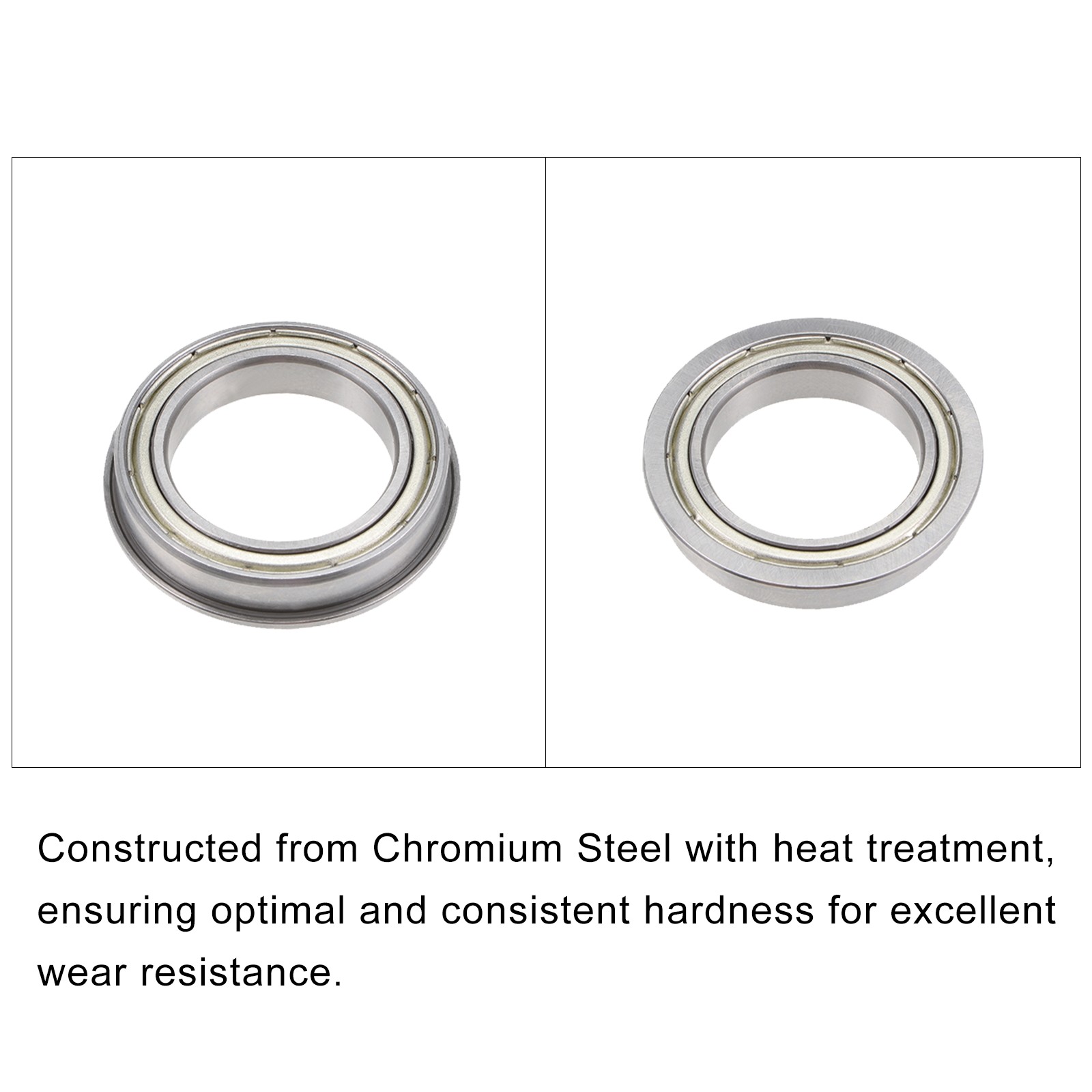 1Pcs Chromium Steel Double Sealed Flange Ball Bearing F6805ZZ, 25mm x 37mm x 7mm