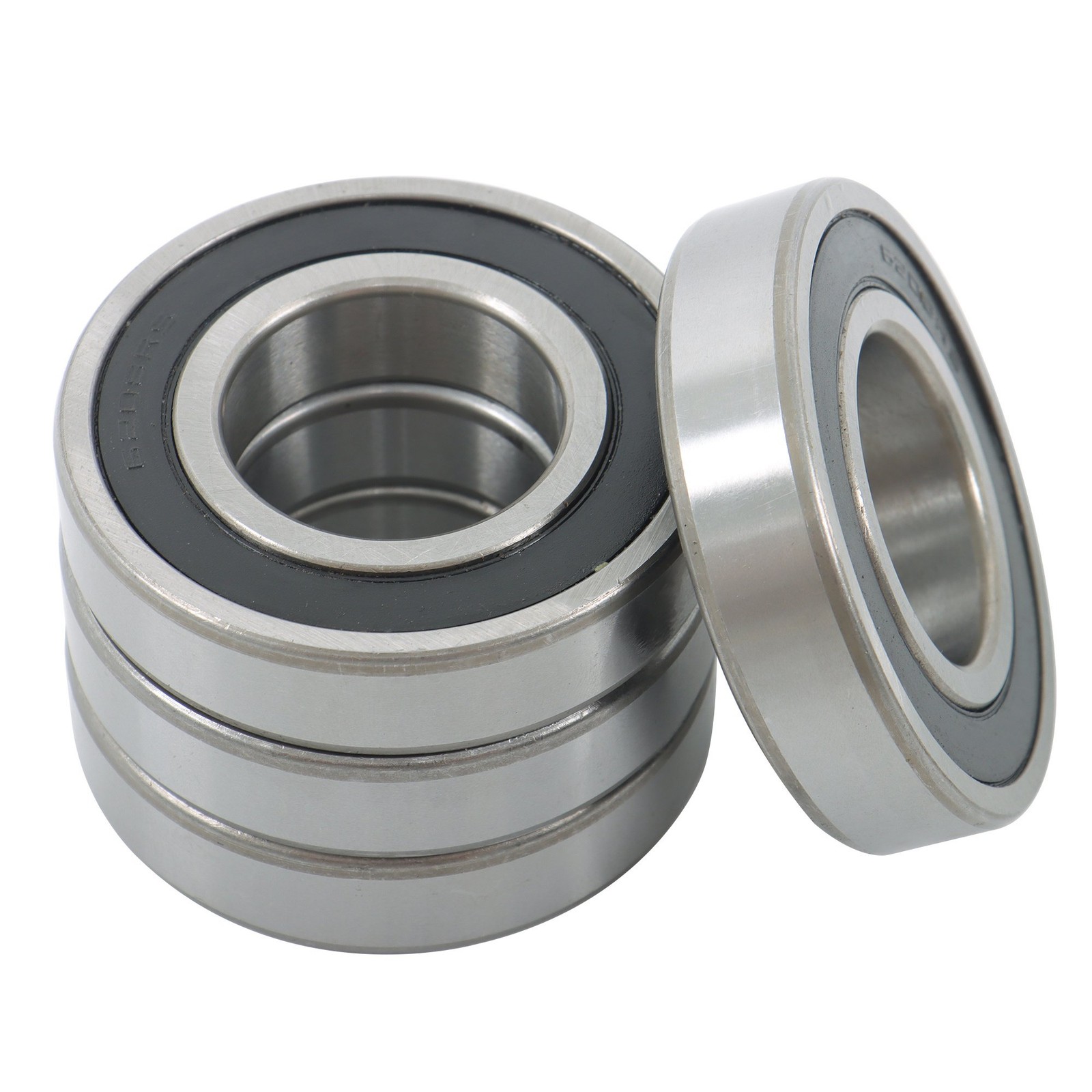 4pcs 6208-2RS Ball Bearings 40x80x18mm Double Rubber Sealed