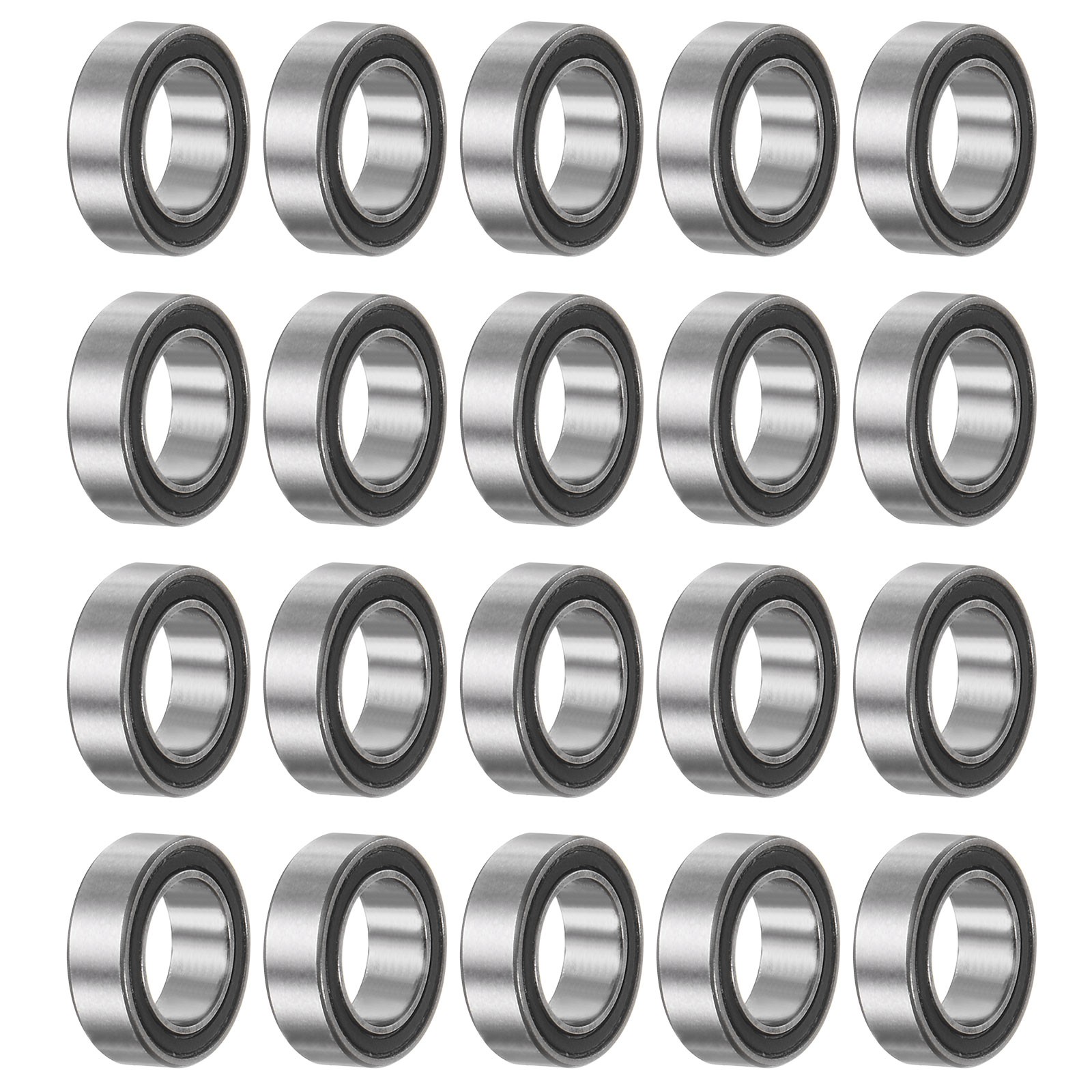 20pcs MR85-2RS Bearings 5x8x2.5mm Chrome Steel Mini Bearing Double Sealed ABEC3